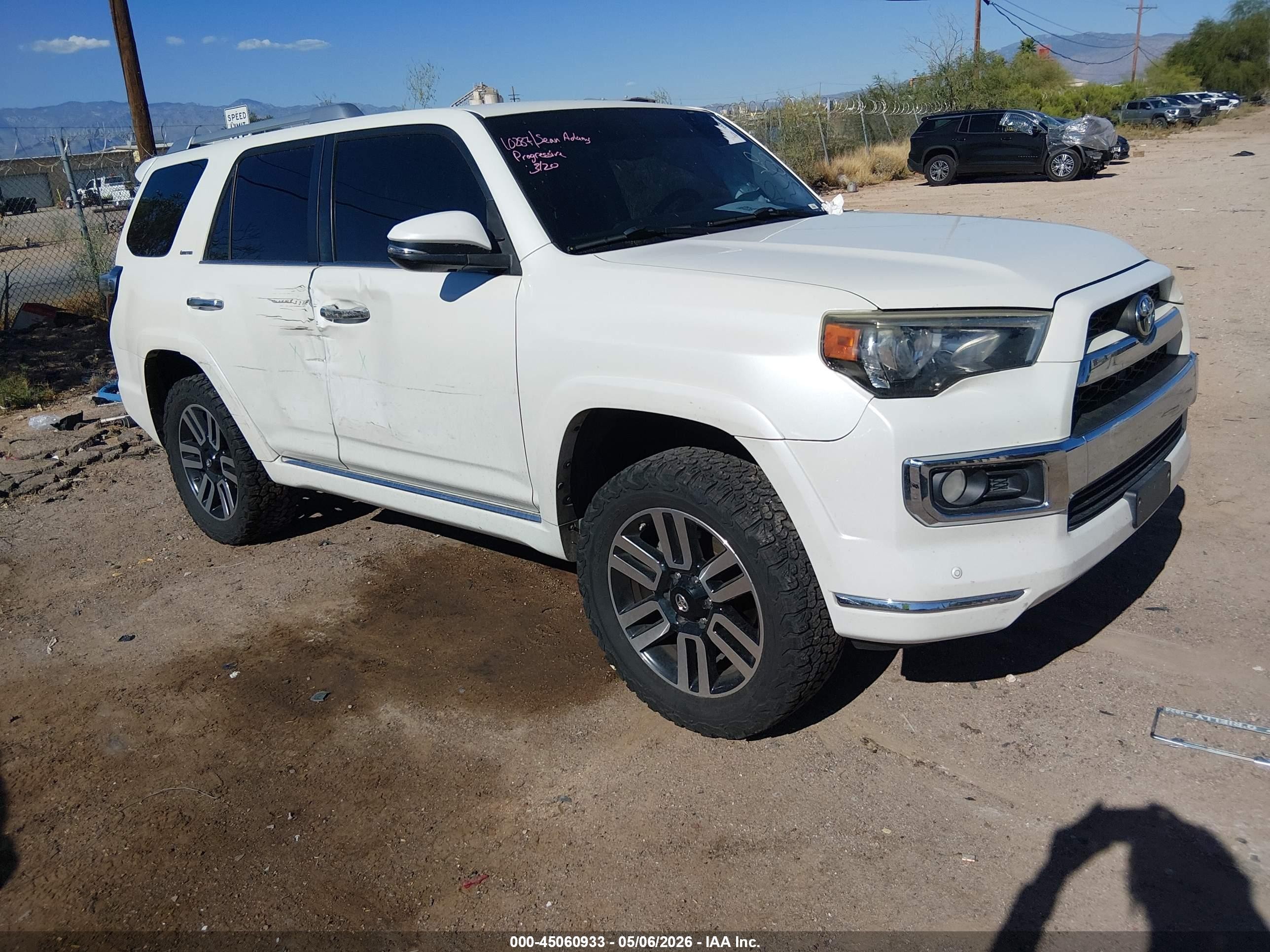 2014 Toyota 4runner Limited Белый vin: JTEBU5JR8E5165534