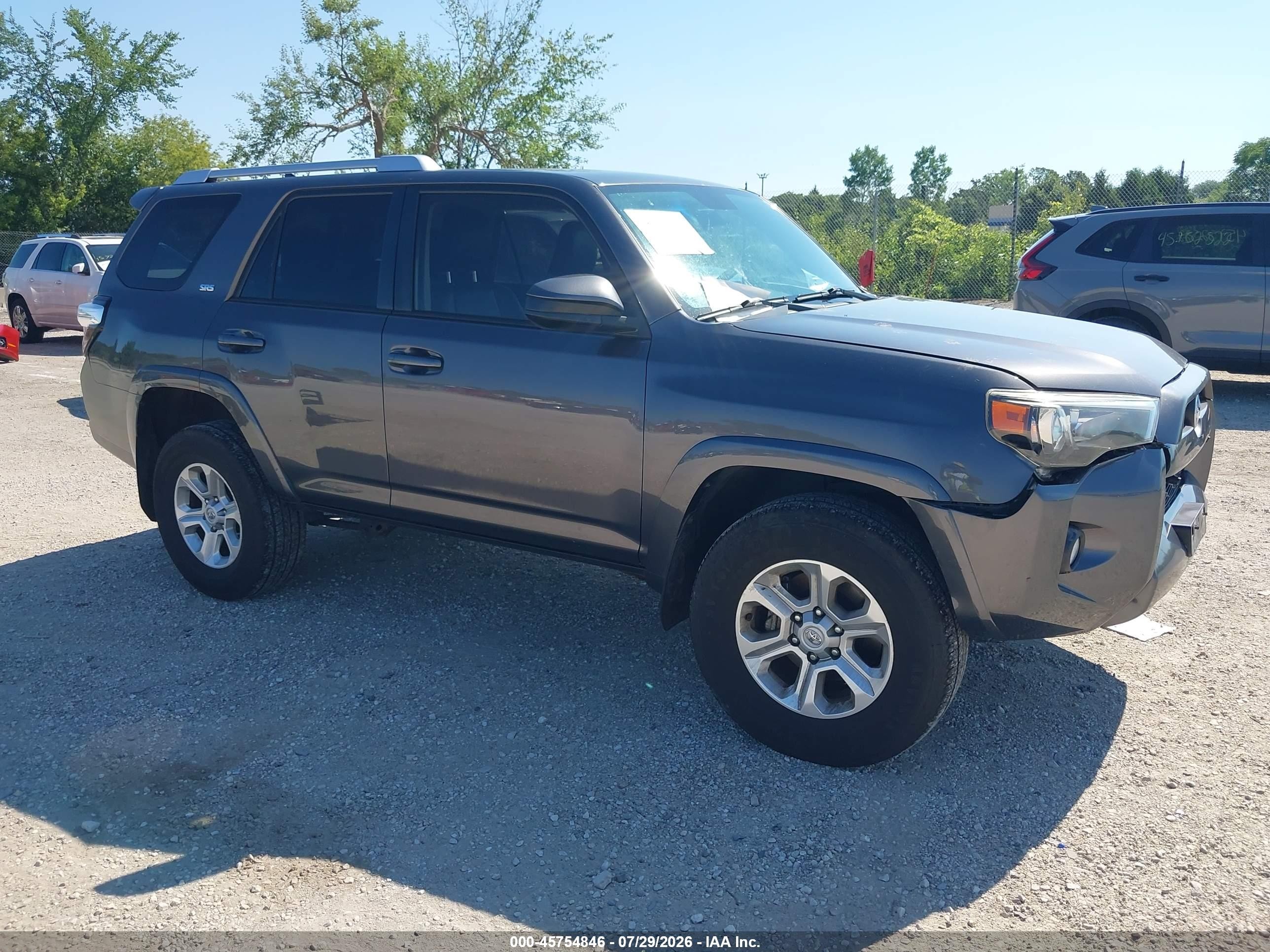 2014 Toyota 4runner Sr5 Gray vin: JTEBU5JR8E5177618