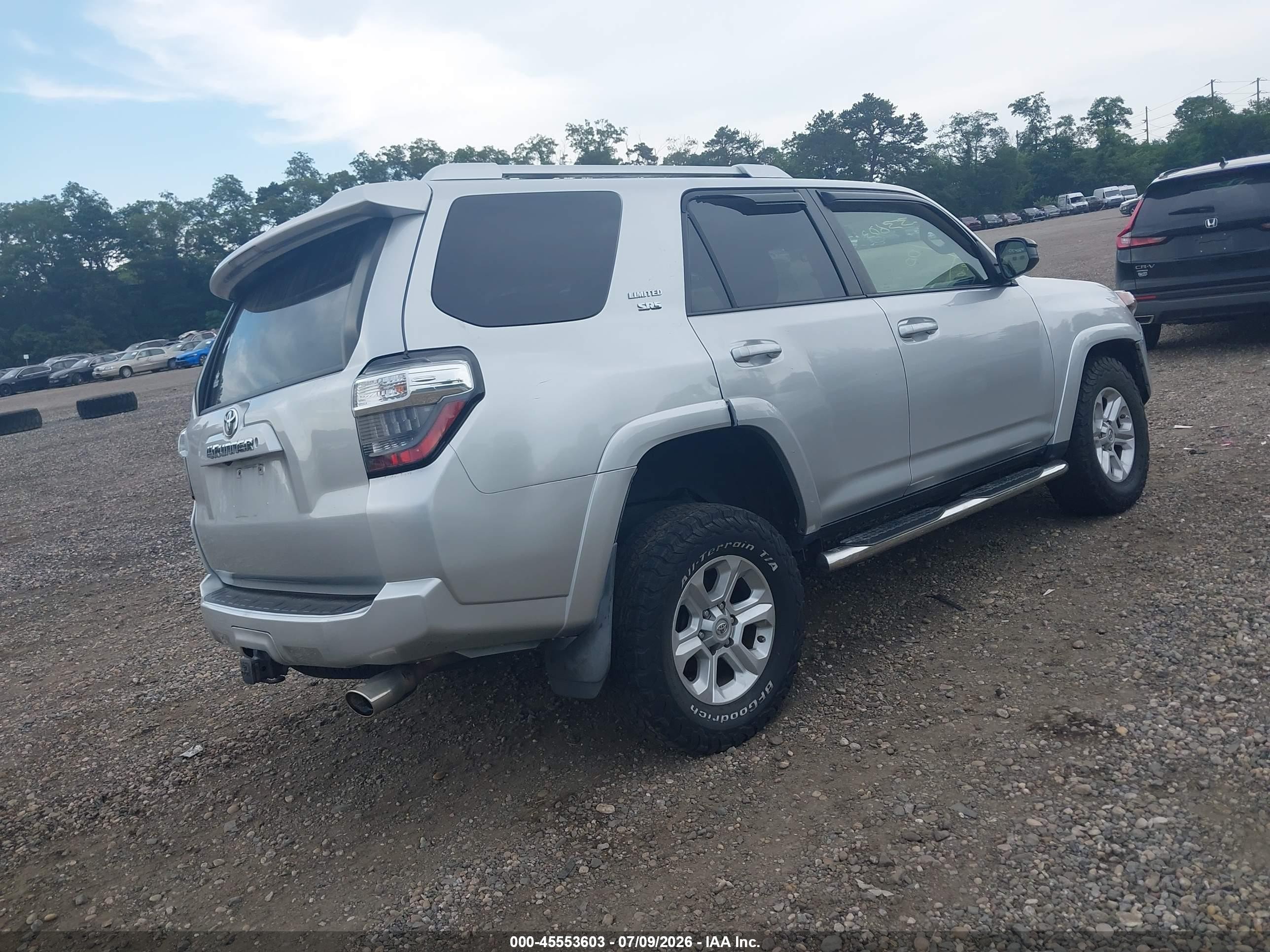 2015 Toyota 4runner Sr5 Silver vin: JTEBU5JR8F5207363