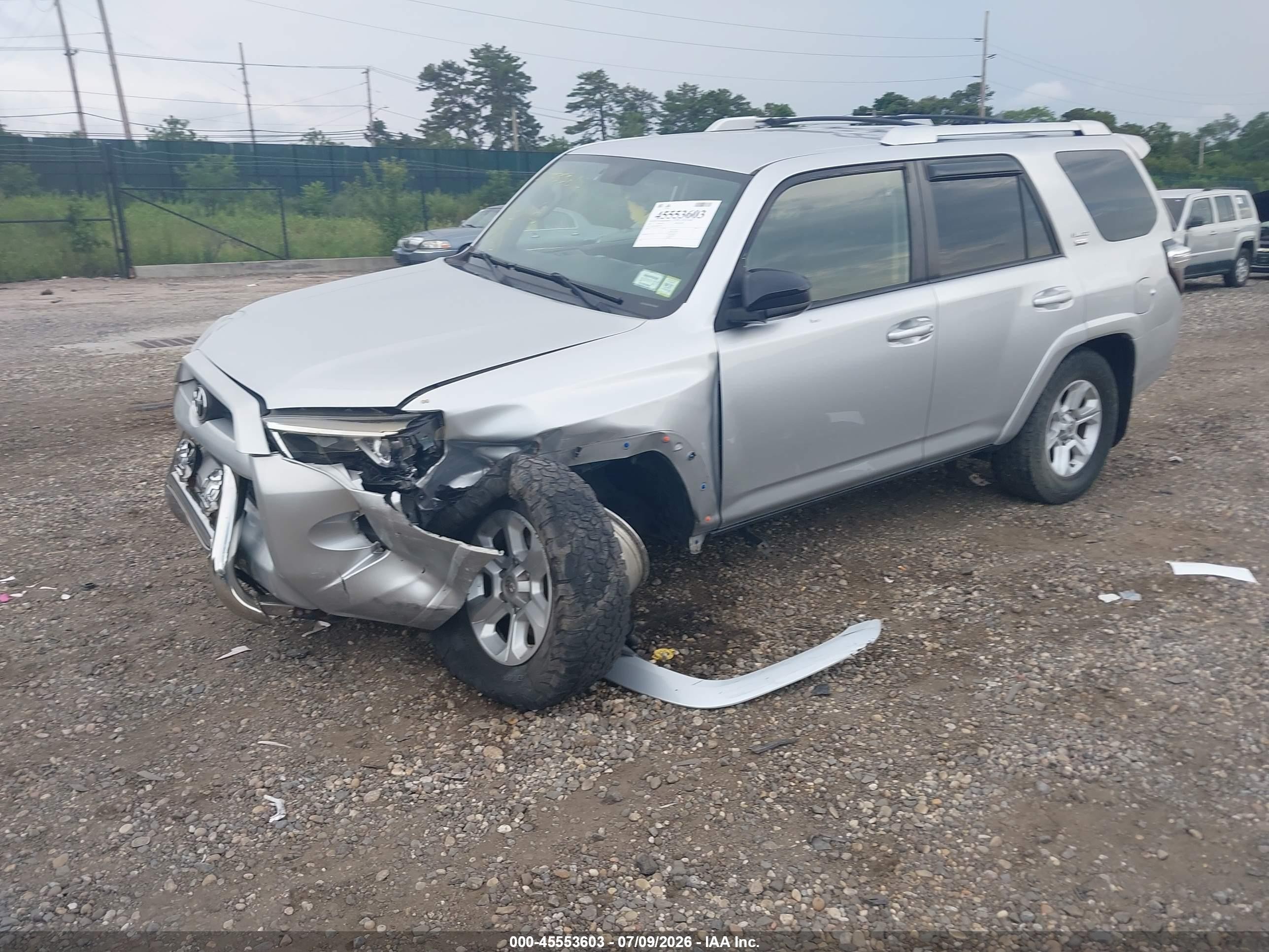 2015 Toyota 4runner Sr5 Silver vin: JTEBU5JR8F5207363