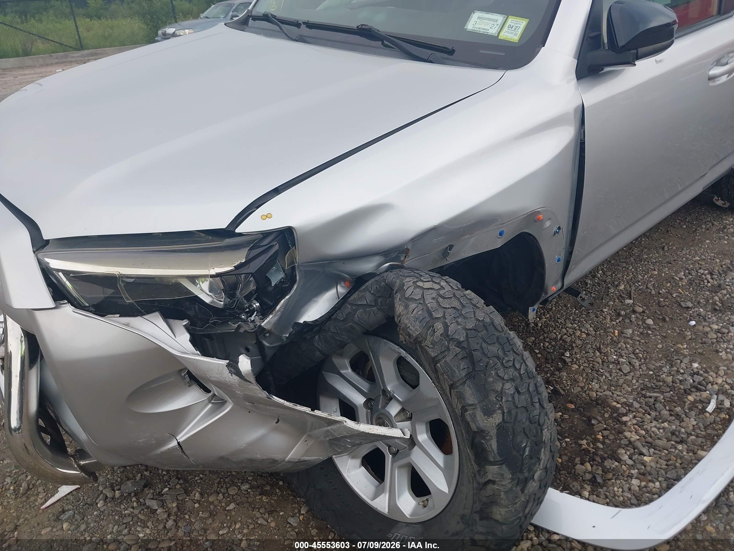 2015 Toyota 4runner Sr5 Silver vin: JTEBU5JR8F5207363