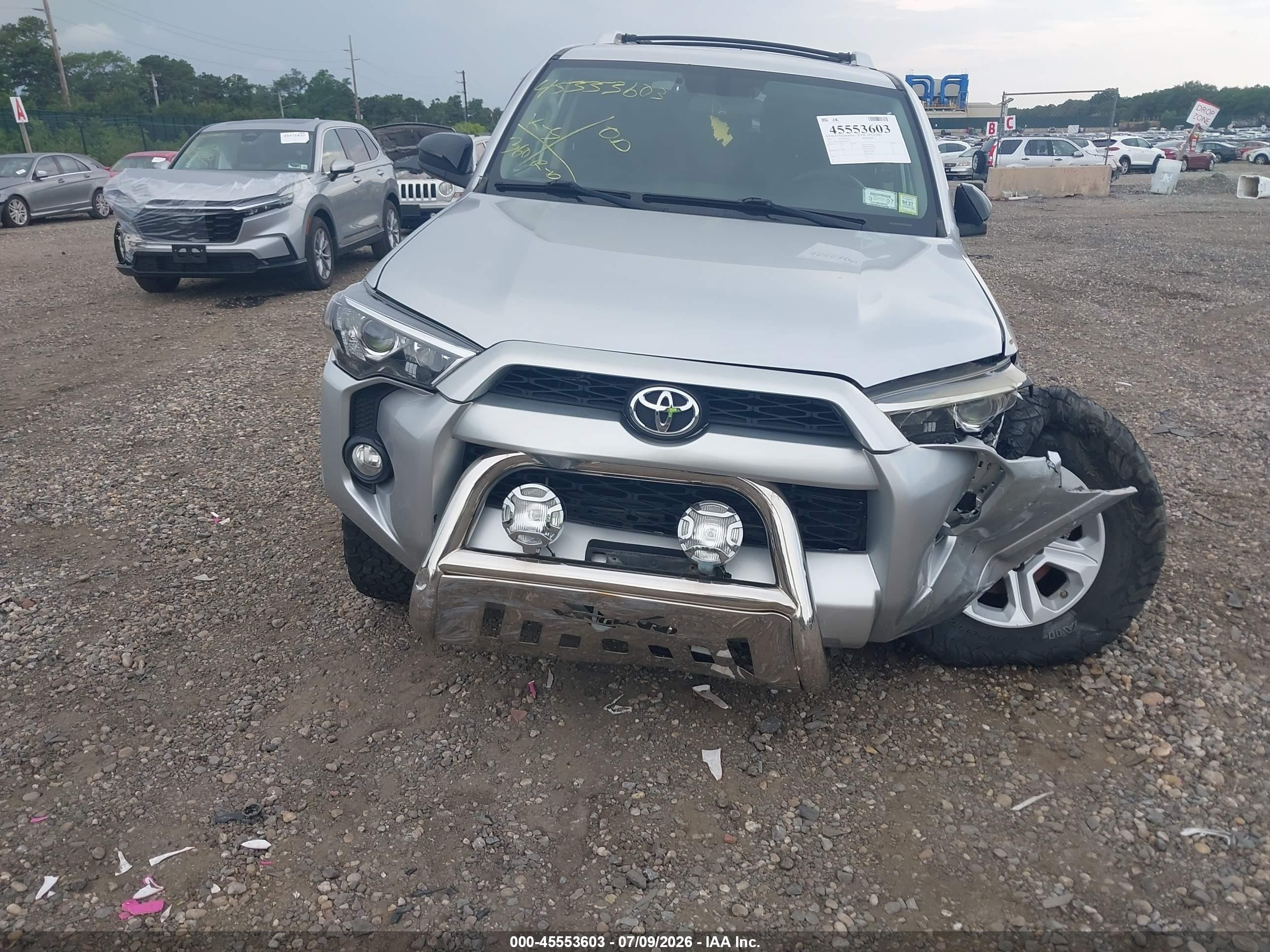 2015 Toyota 4runner Sr5 Silver vin: JTEBU5JR8F5207363