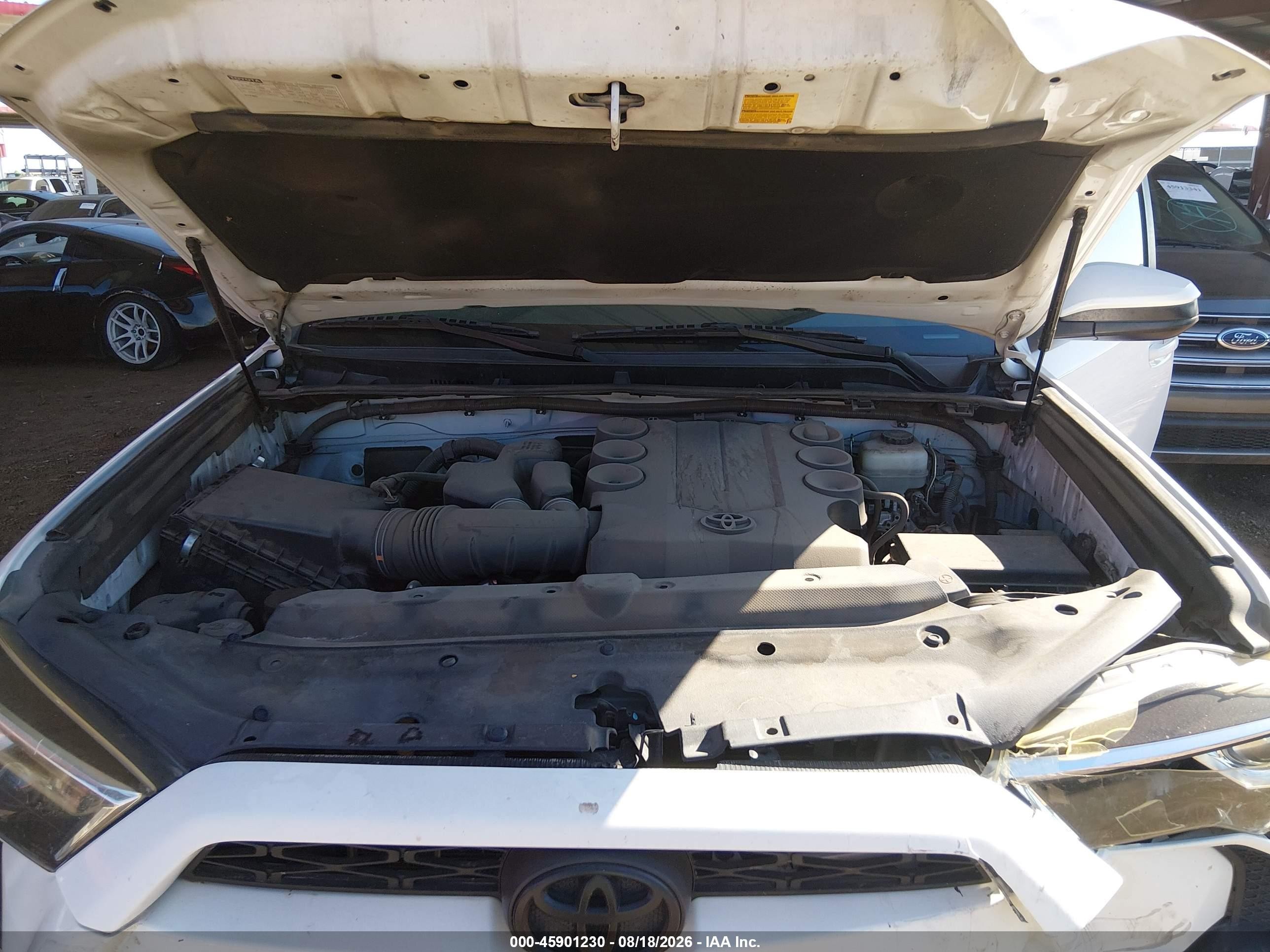 2015 Toyota 4runner Sr5 White vin: JTEBU5JR8F5220694