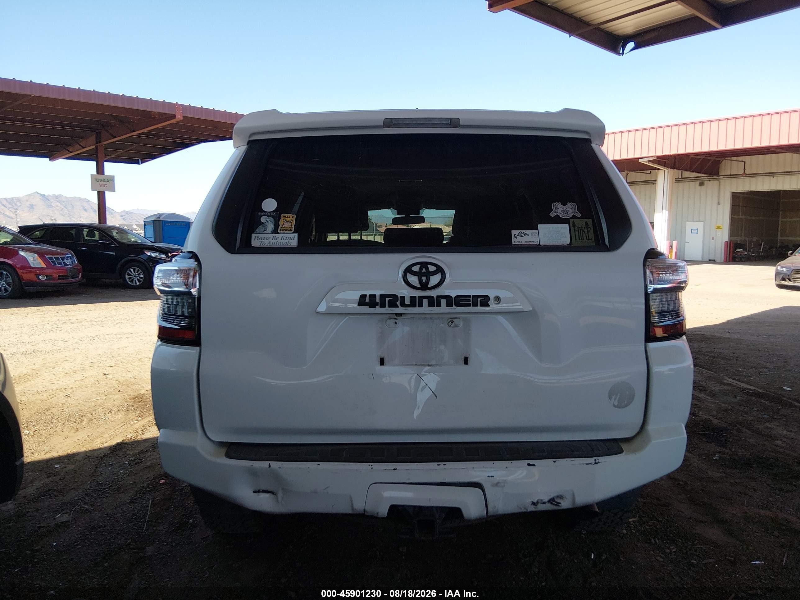 2015 Toyota 4runner Sr5 White vin: JTEBU5JR8F5220694