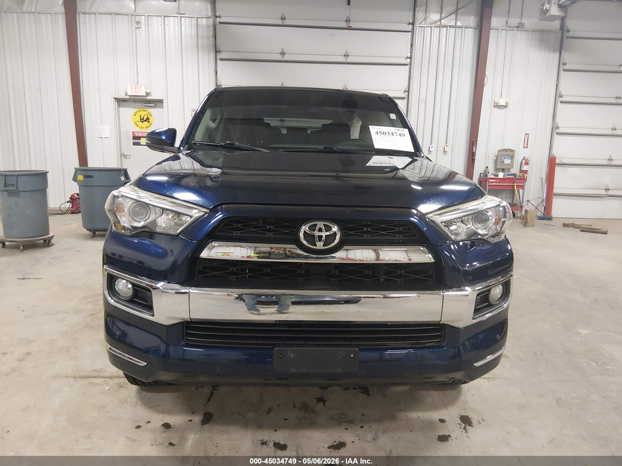 2015 Toyota 4runner Limited Blue vin: JTEBU5JR8F5256384