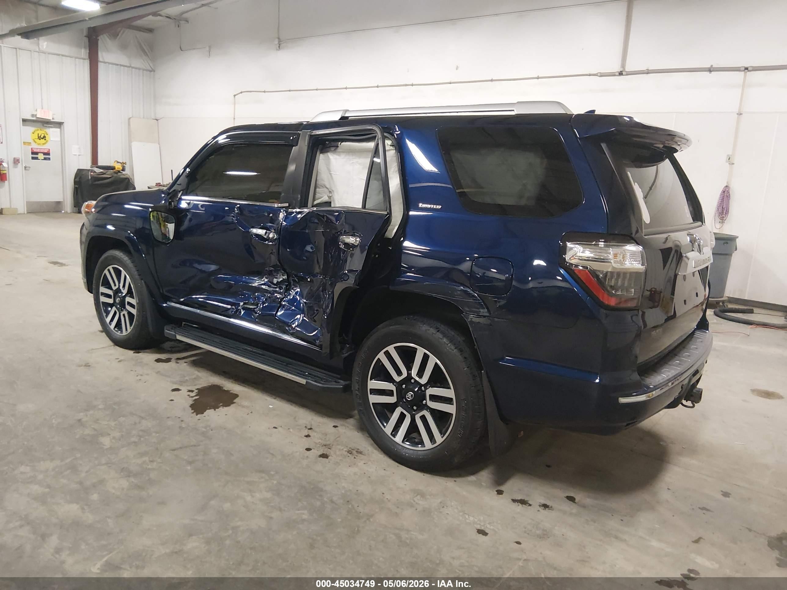 2015 Toyota 4runner Limited Blue vin: JTEBU5JR8F5256384