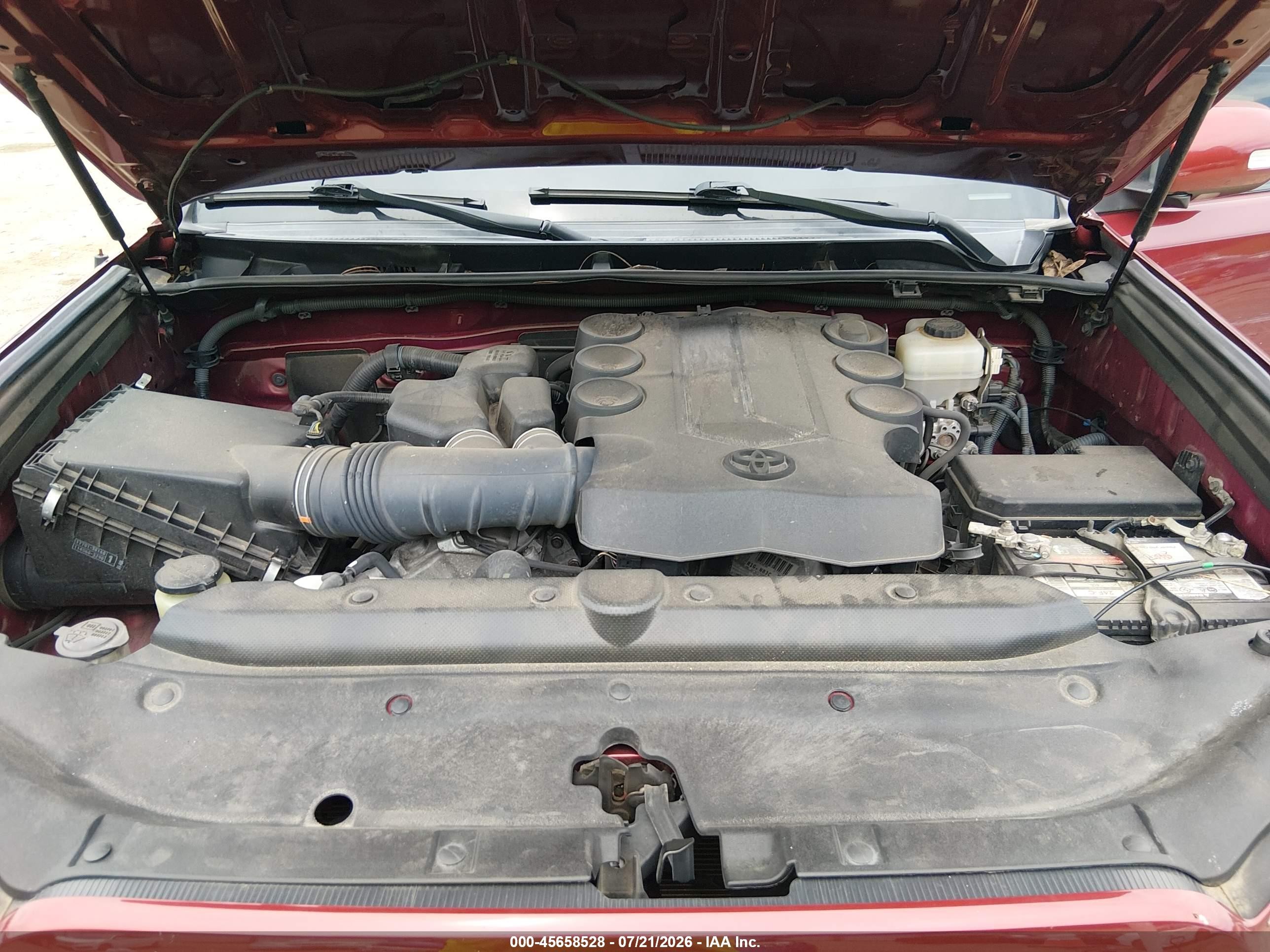 2011 Toyota 4runner Sr5 V6 Maroon vin: JTEBU5JR9B5051604
