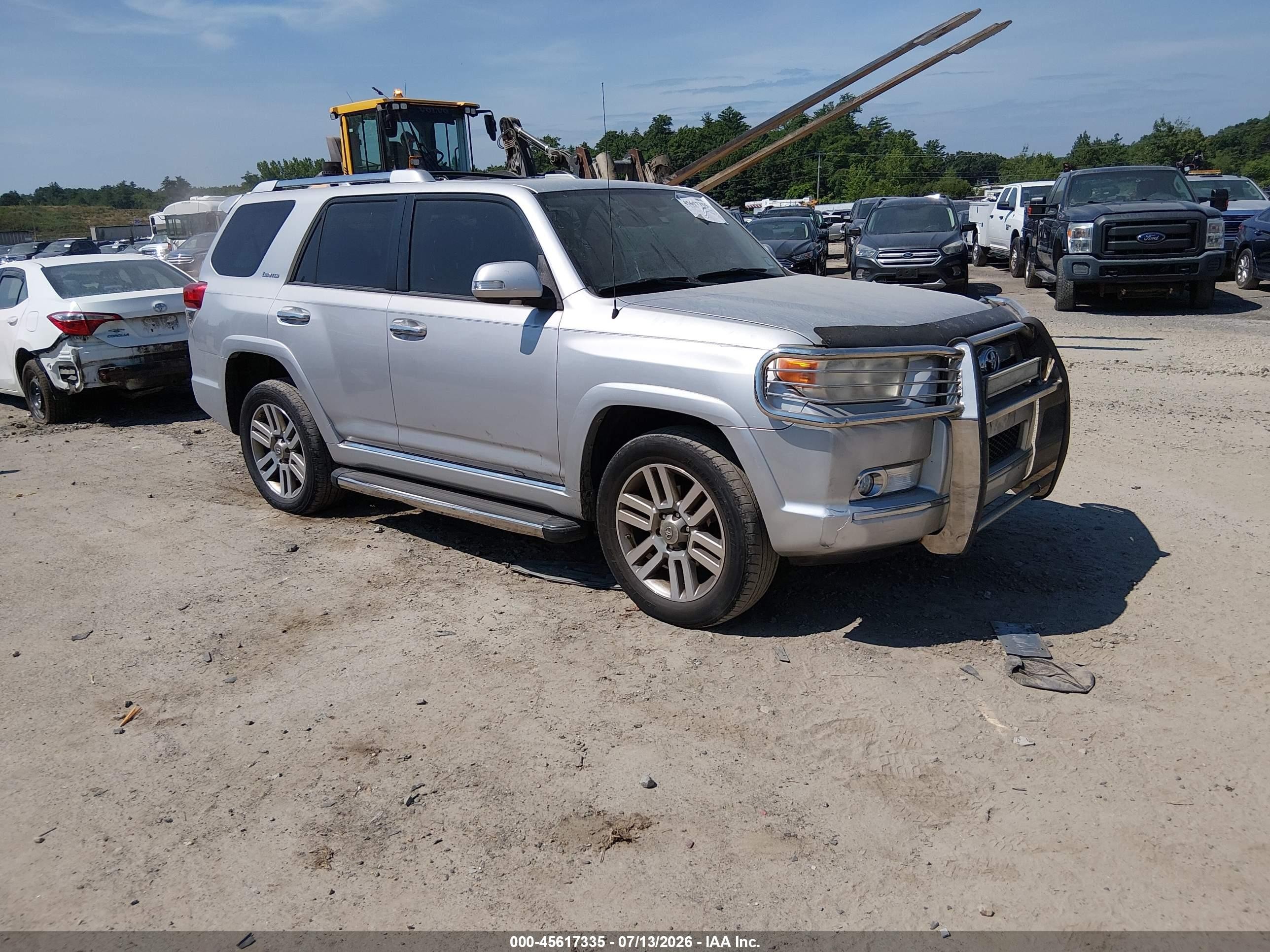 2012 Toyota 4runner Limited Silver vin: JTEBU5JR9C5085771