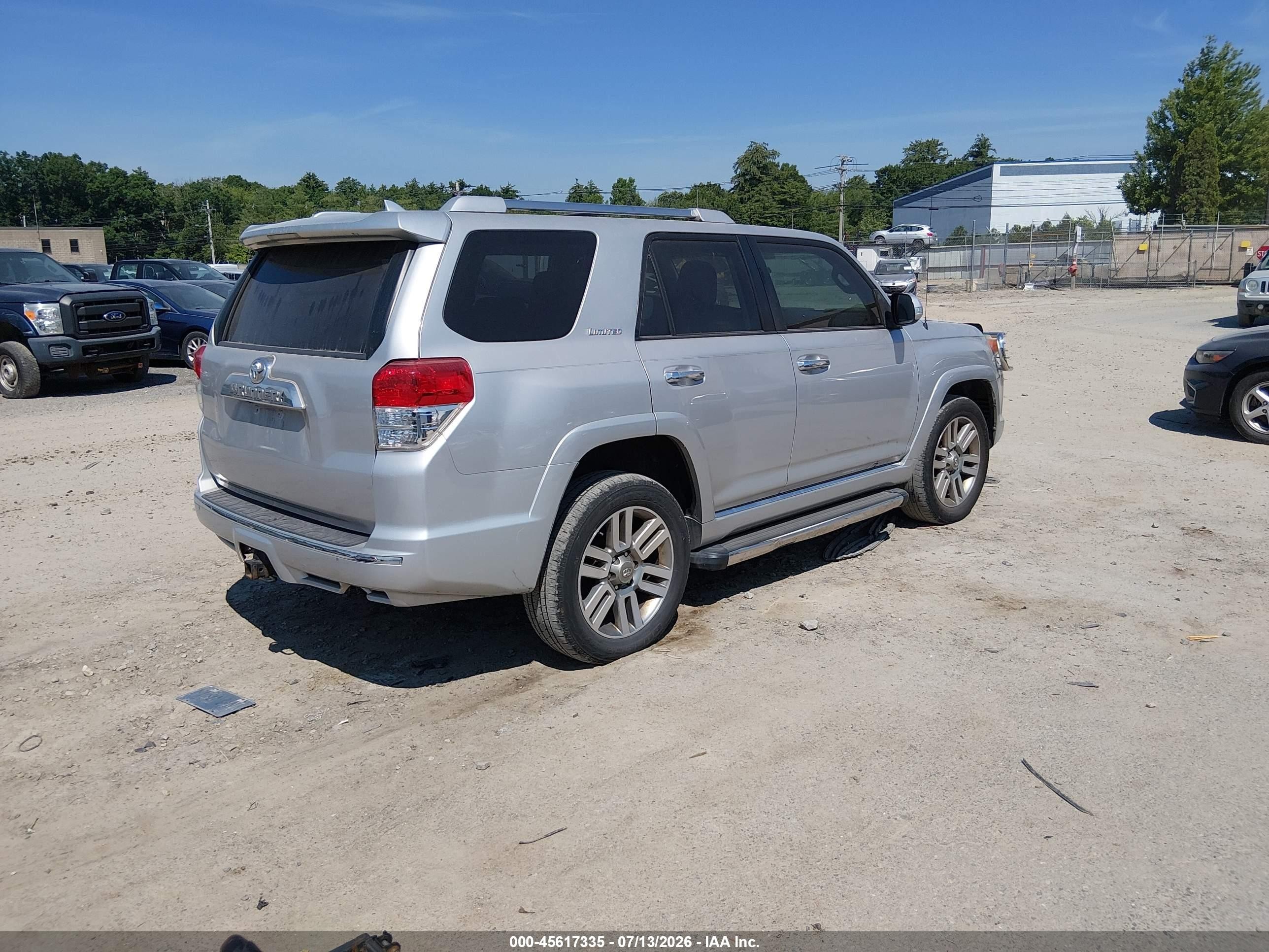 2012 Toyota 4runner Limited Silver vin: JTEBU5JR9C5085771