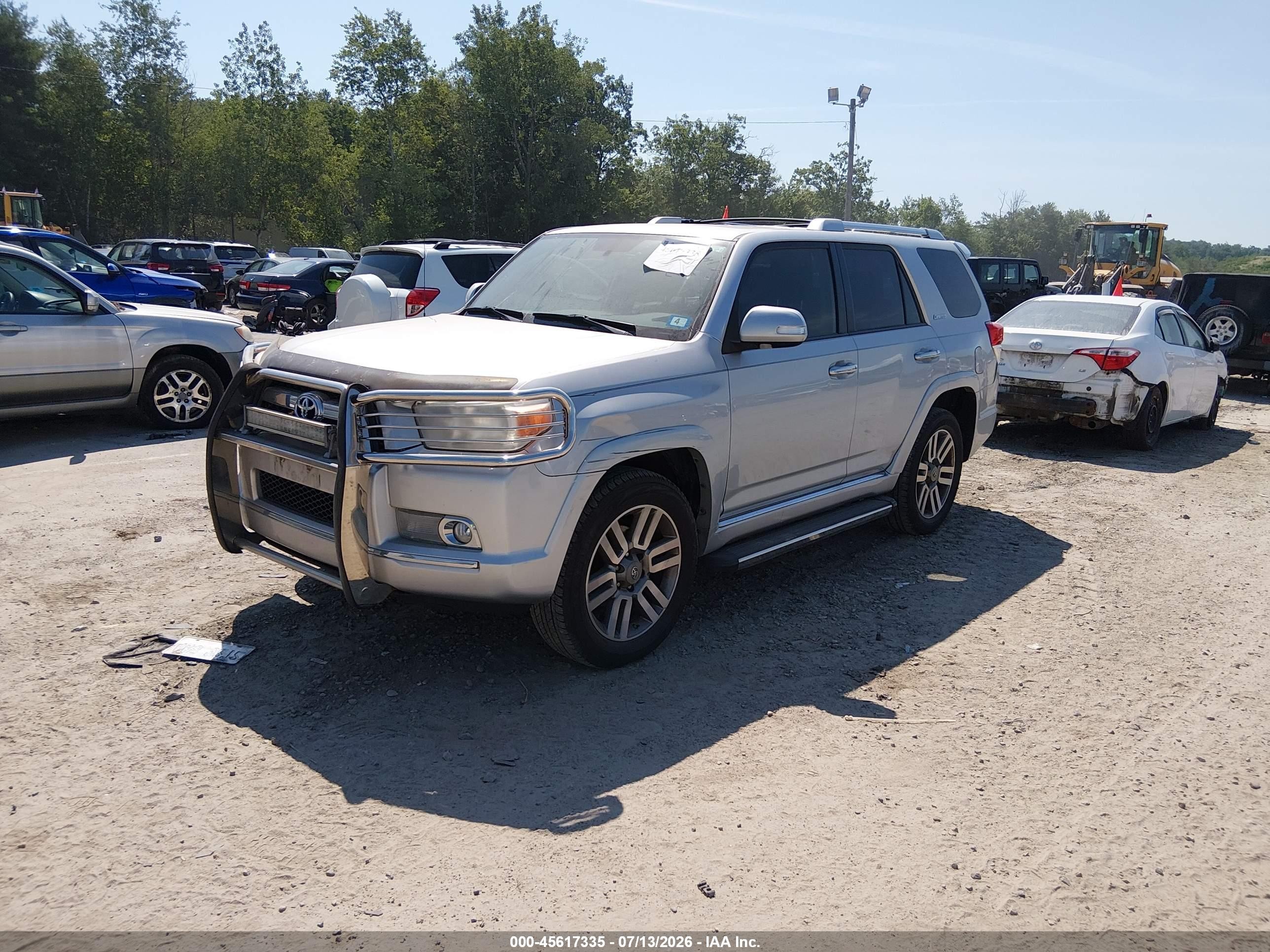 2012 Toyota 4runner Limited Silver vin: JTEBU5JR9C5085771