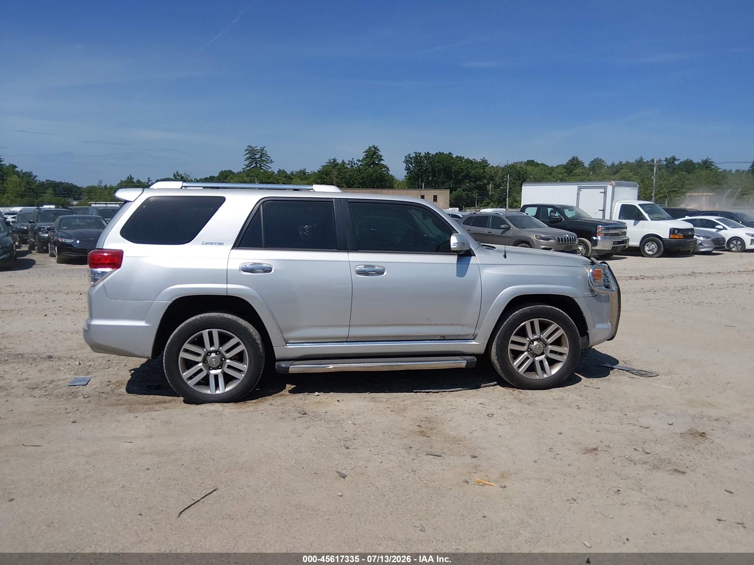 2012 Toyota 4runner Limited Silver vin: JTEBU5JR9C5085771