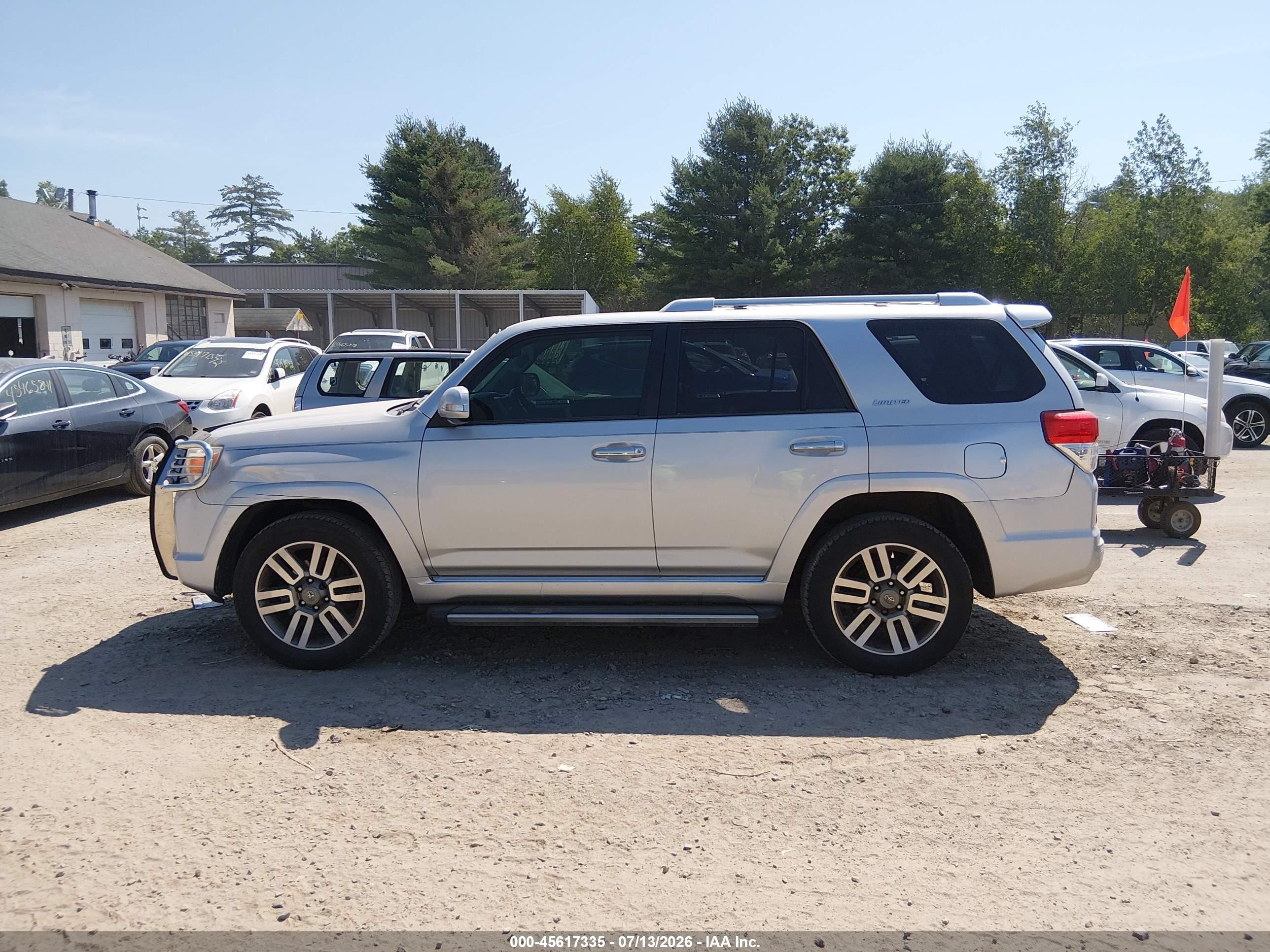 2012 Toyota 4runner Limited Silver vin: JTEBU5JR9C5085771