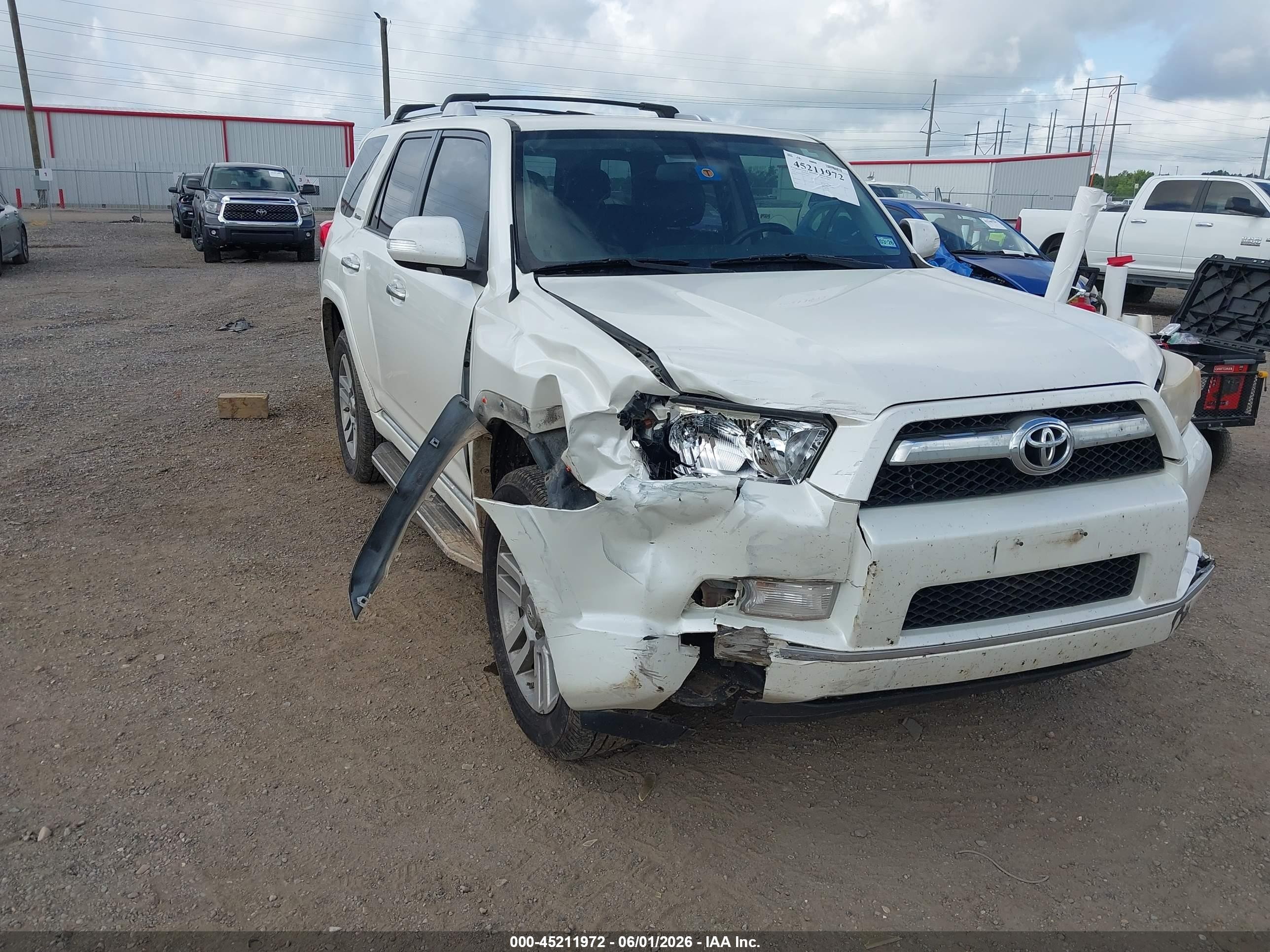 2013 Toyota 4runner Limited White vin: JTEBU5JR9D5138633