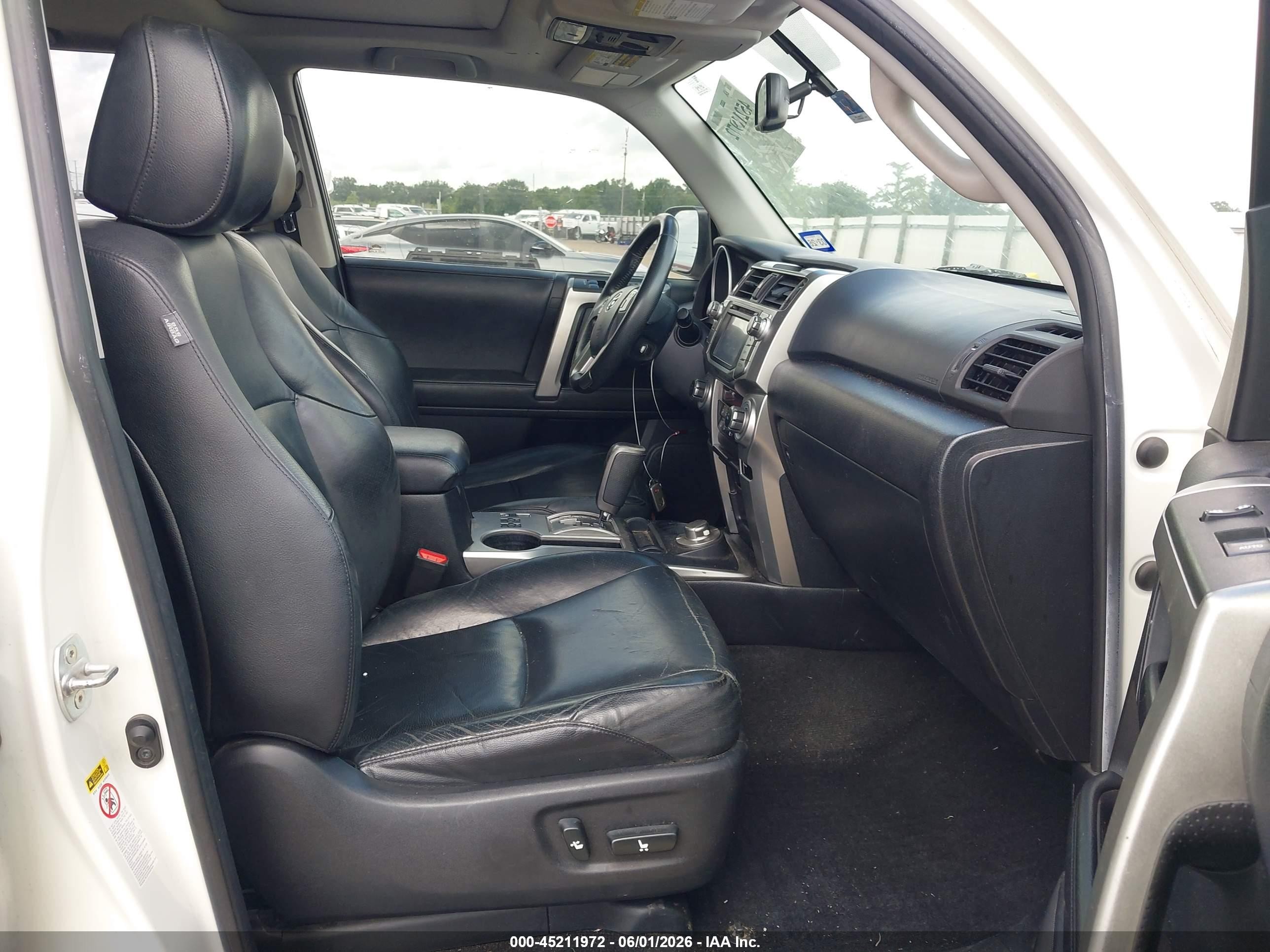 2013 Toyota 4runner Limited White vin: JTEBU5JR9D5138633