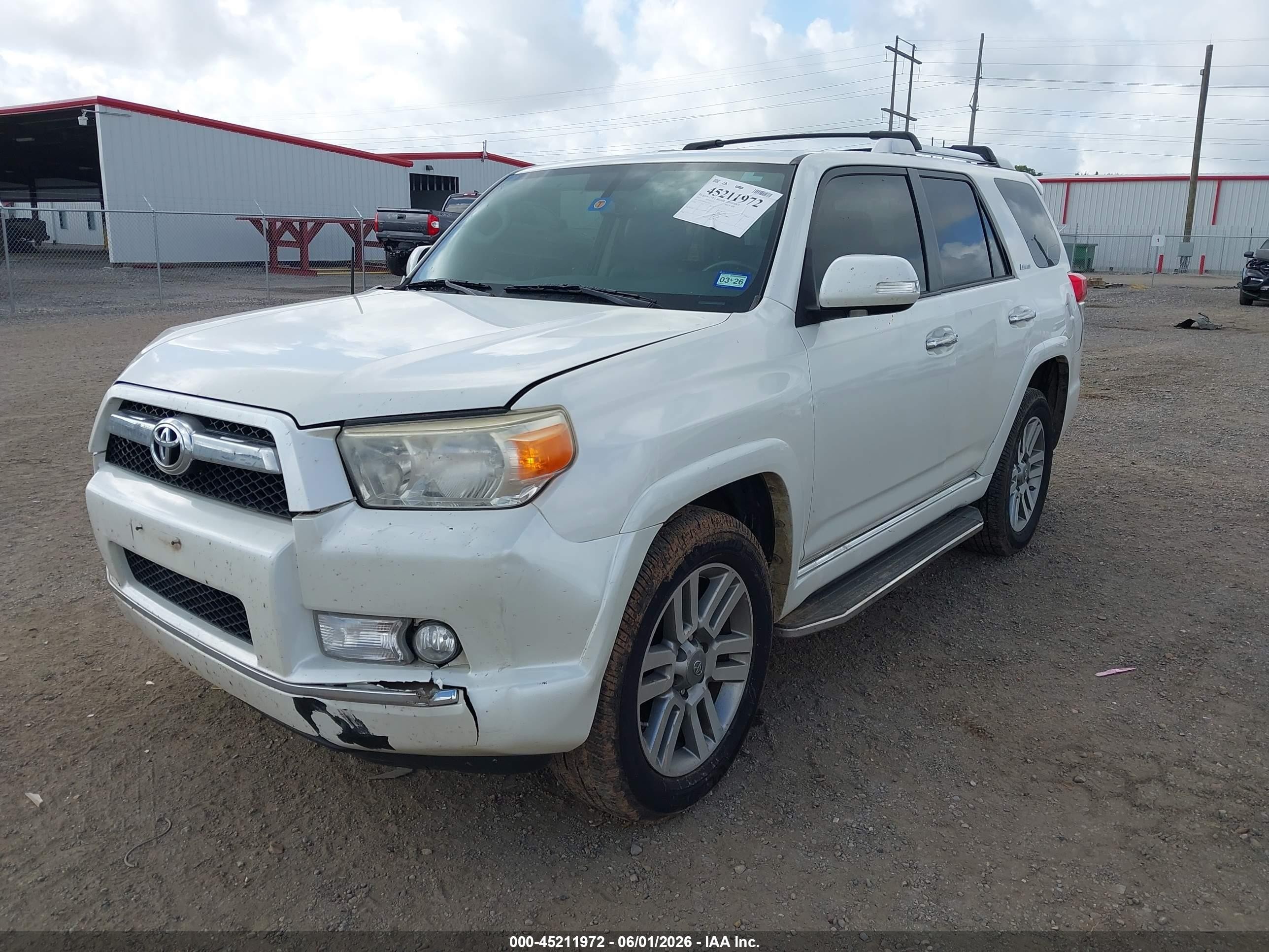 2013 Toyota 4runner Limited White vin: JTEBU5JR9D5138633