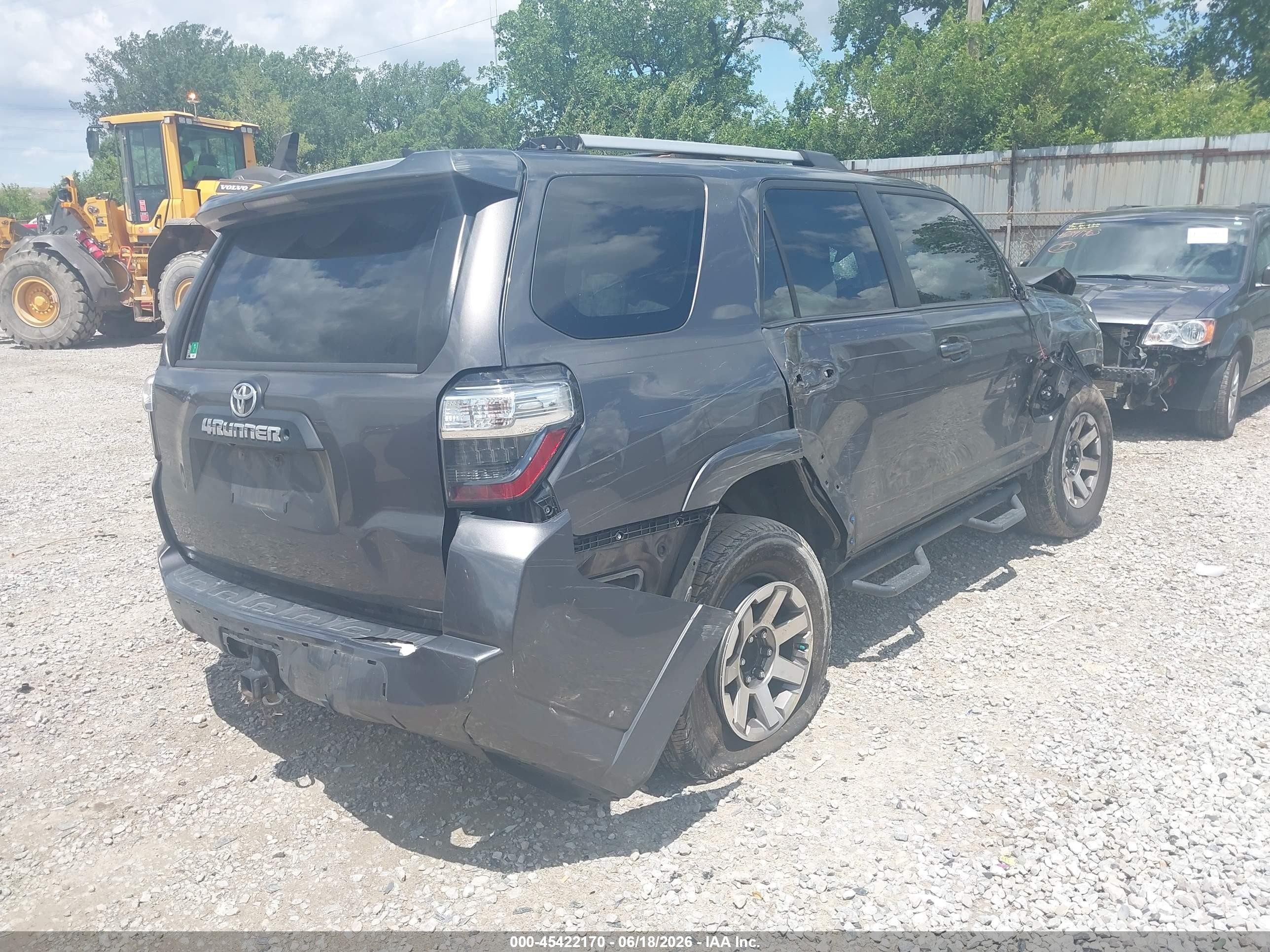 2015 Toyota 4runner Trail Gray vin: JTEBU5JR9F5209008