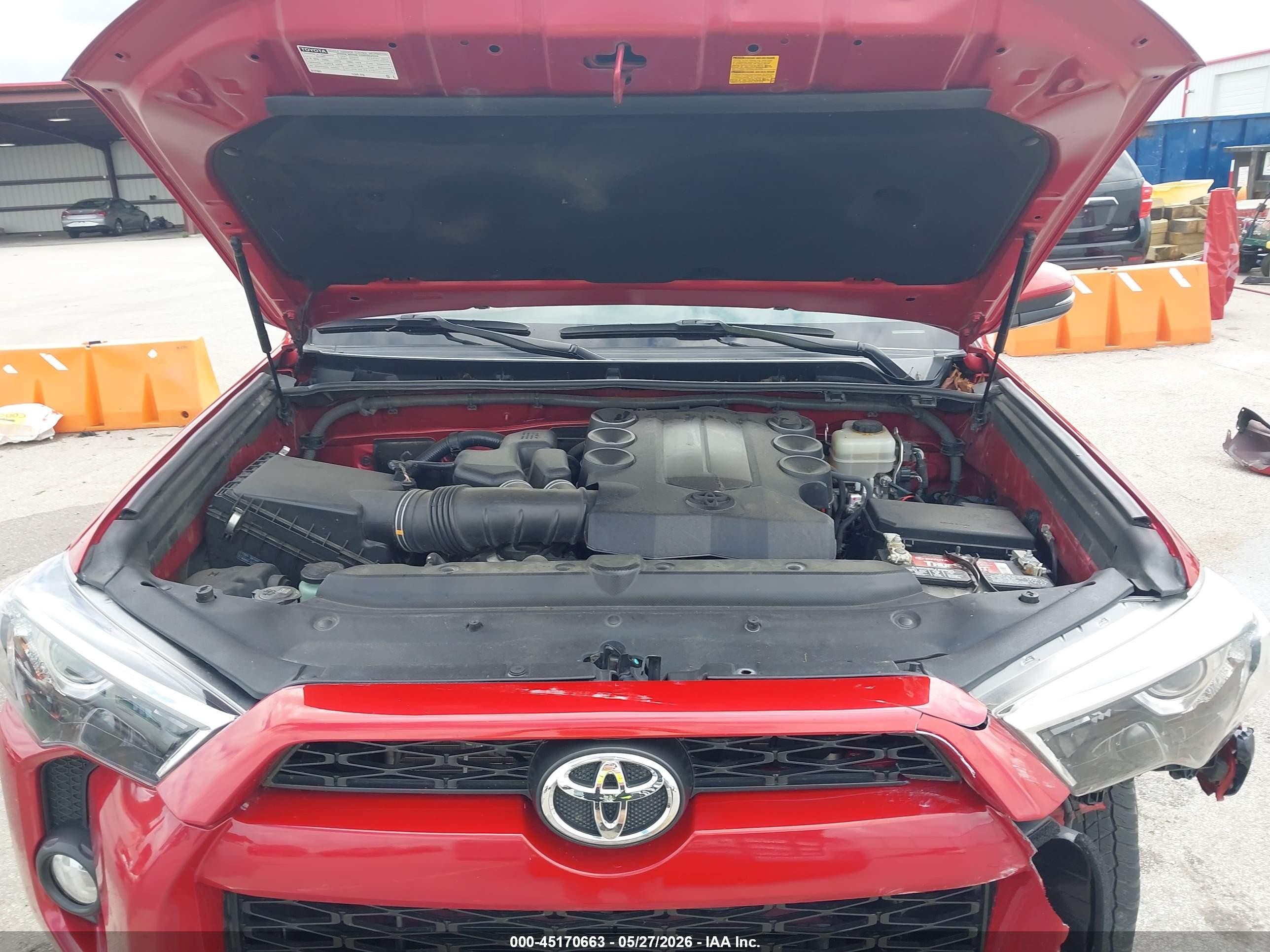 2015 Toyota 4runner Sr5 Premium Red vin: JTEBU5JR9F5212555