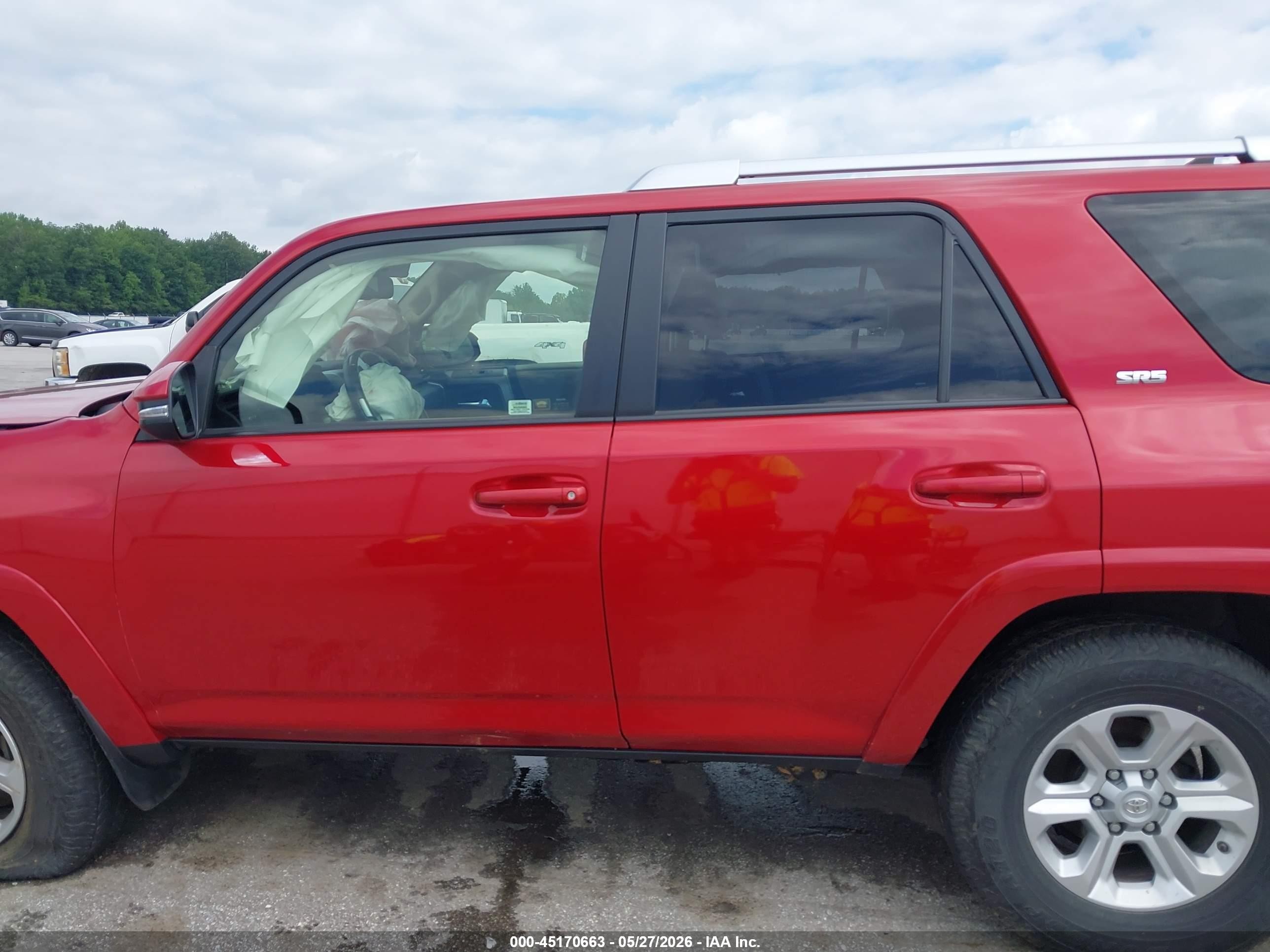 2015 Toyota 4runner Sr5 Premium Red vin: JTEBU5JR9F5212555