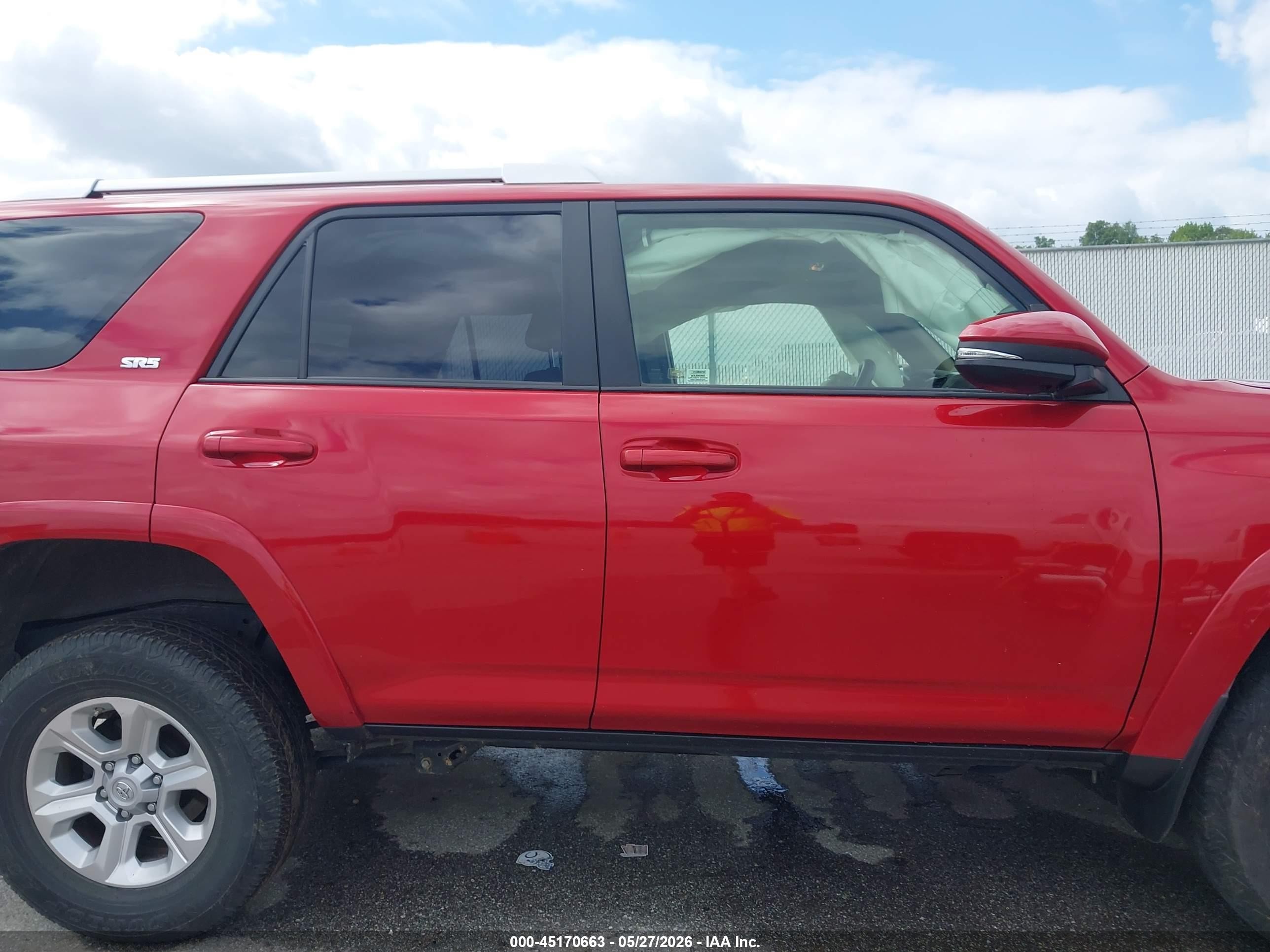 2015 Toyota 4runner Sr5 Premium Red vin: JTEBU5JR9F5212555