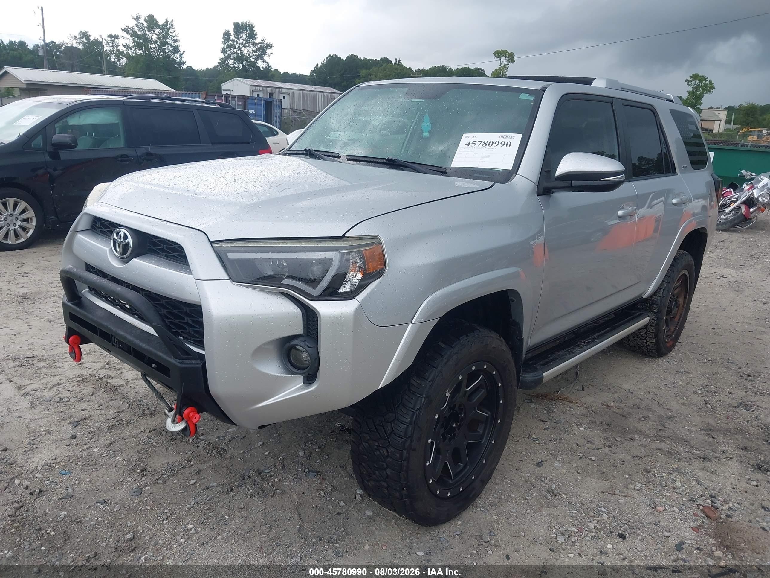 2015 Toyota 4runner   Gray vin: JTEBU5JR9F5224933