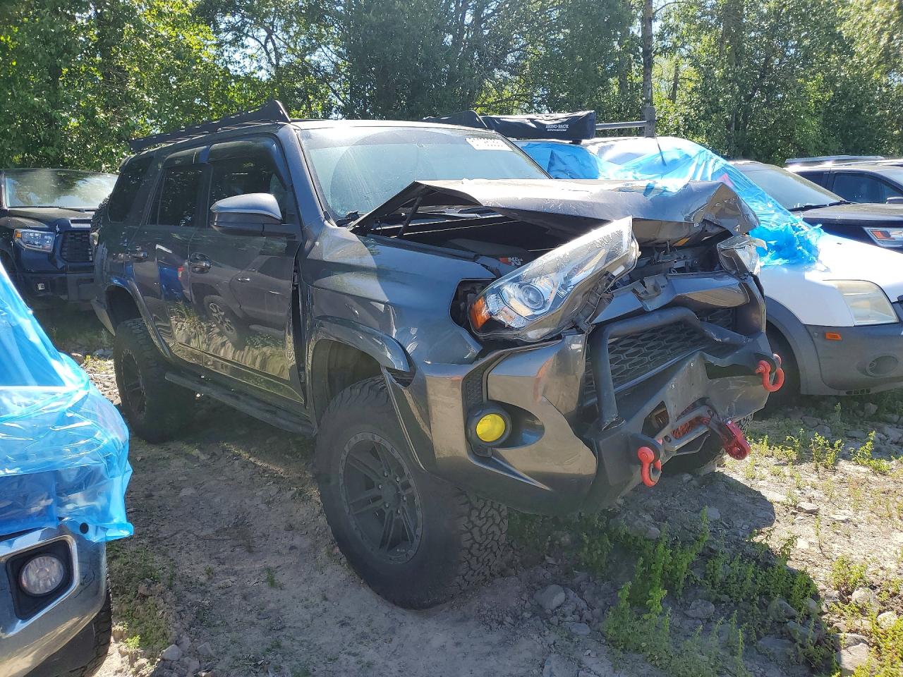 2015 Toyota 4runner Sr5 Gray vin: JTEBU5JR9F5228268