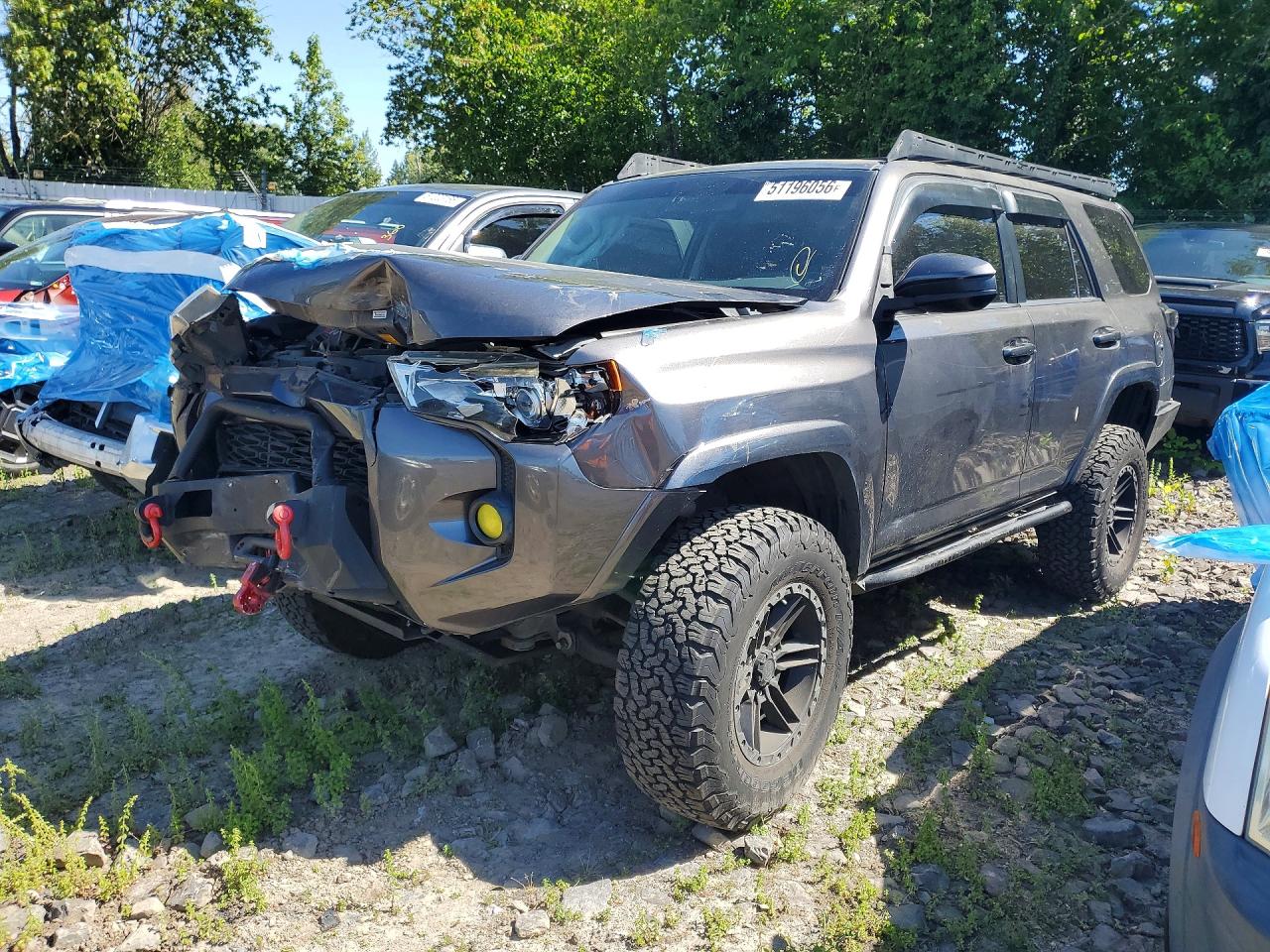 2015 Toyota 4runner Sr5 Серый vin: JTEBU5JR9F5228268