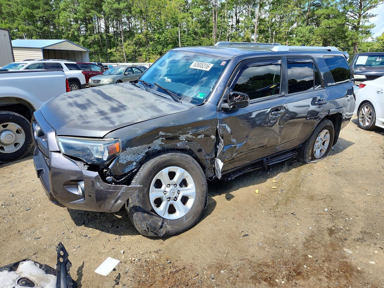 2016 Toyota 4runner Sr5 Серый vin: JTEBU5JR9G5327299