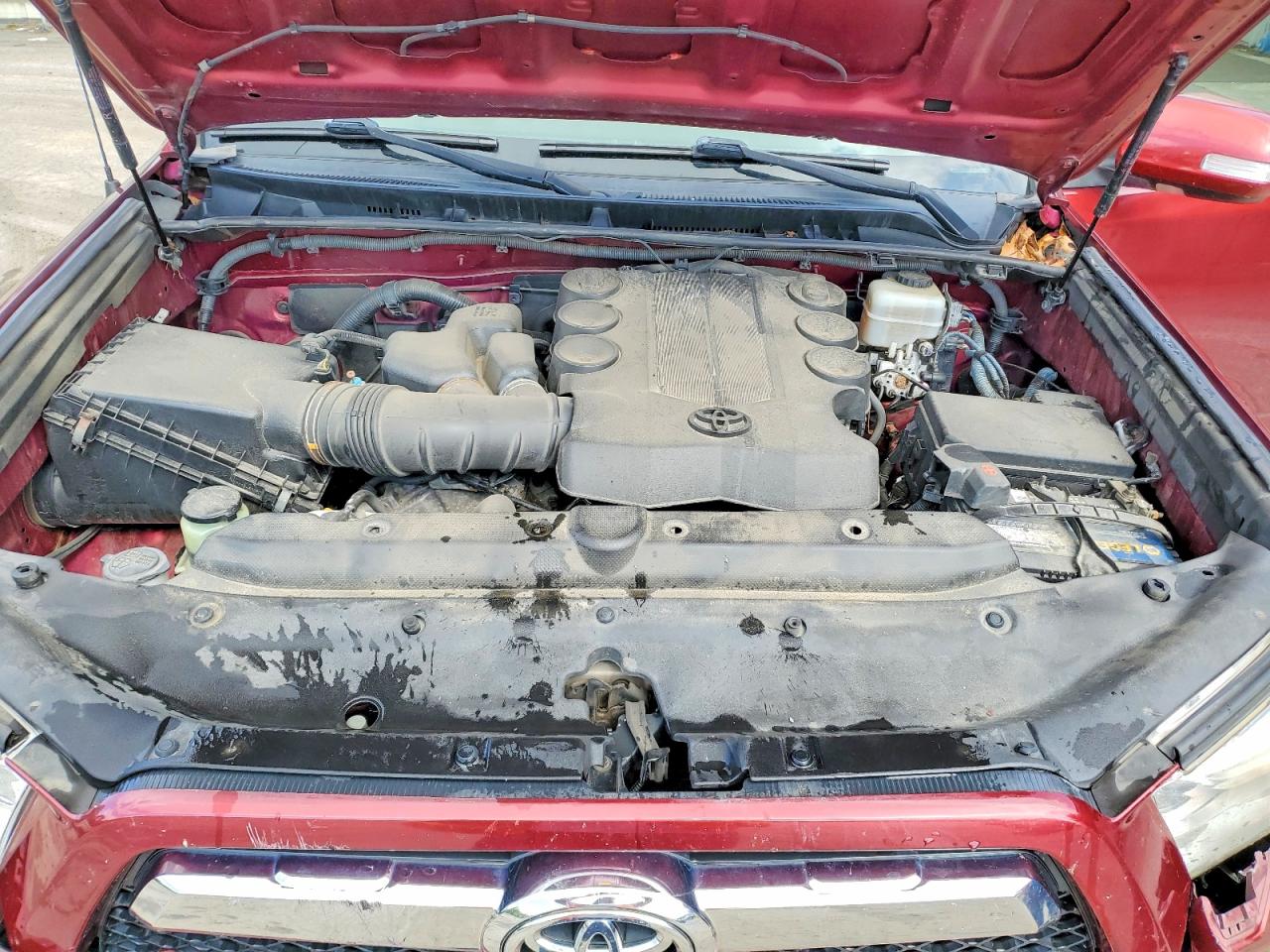 2010 Toyota 4runner Sr5 Maroon vin: JTEBU5JRXA5011773