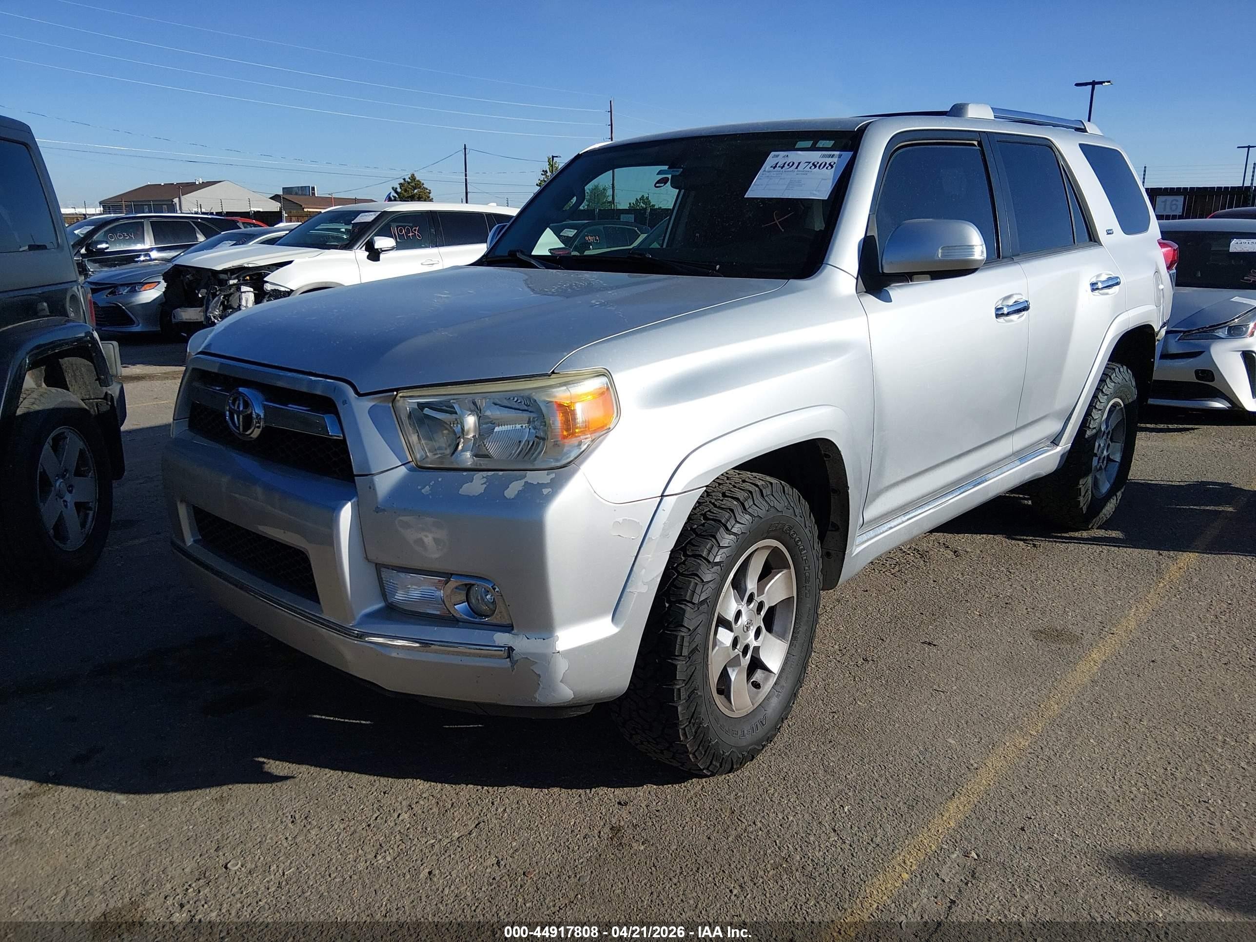 2011 Toyota 4runner Sr5 V6 Silver vin: JTEBU5JRXB5035363