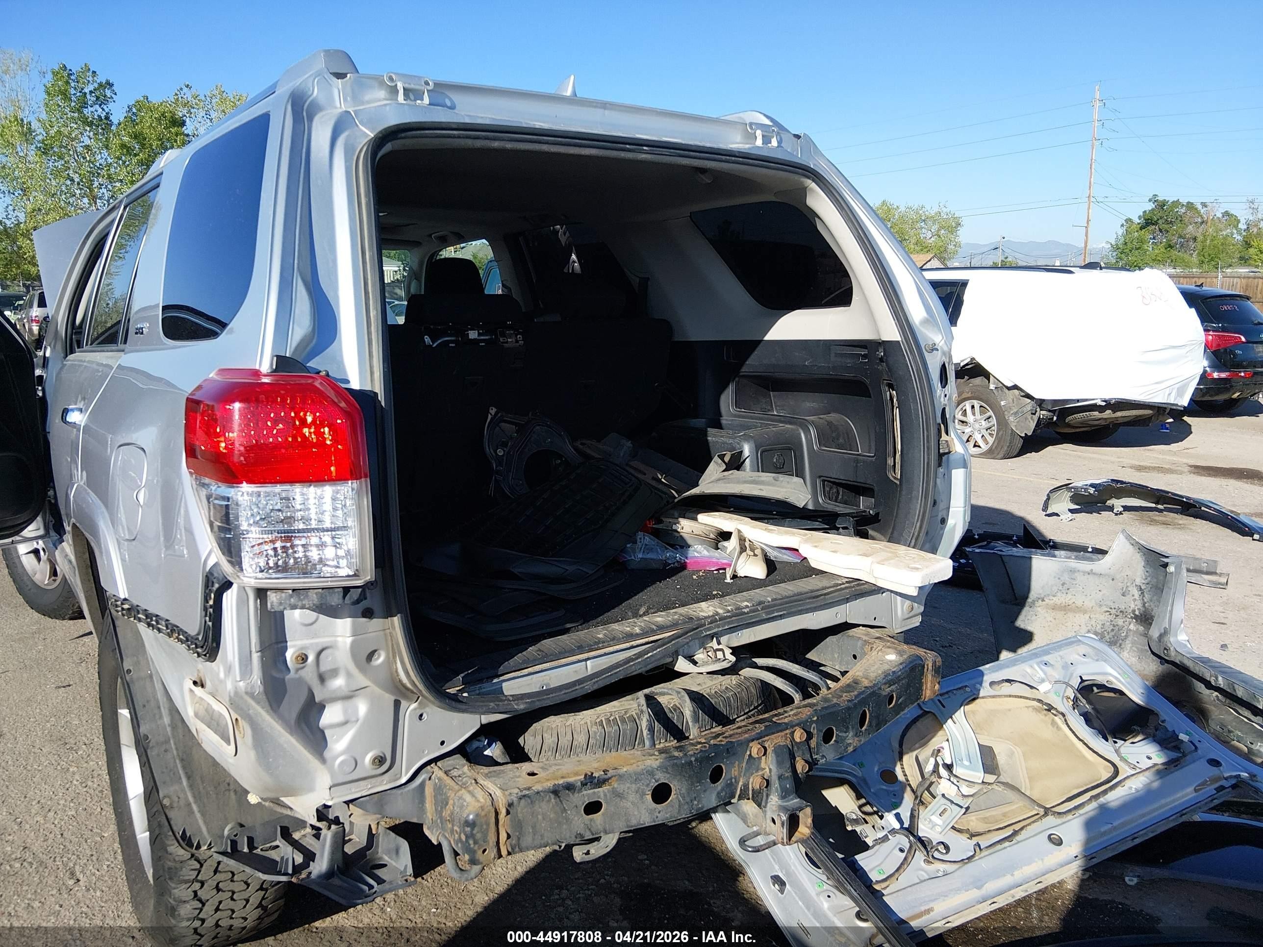 2011 Toyota 4runner Sr5 V6 Silver vin: JTEBU5JRXB5035363