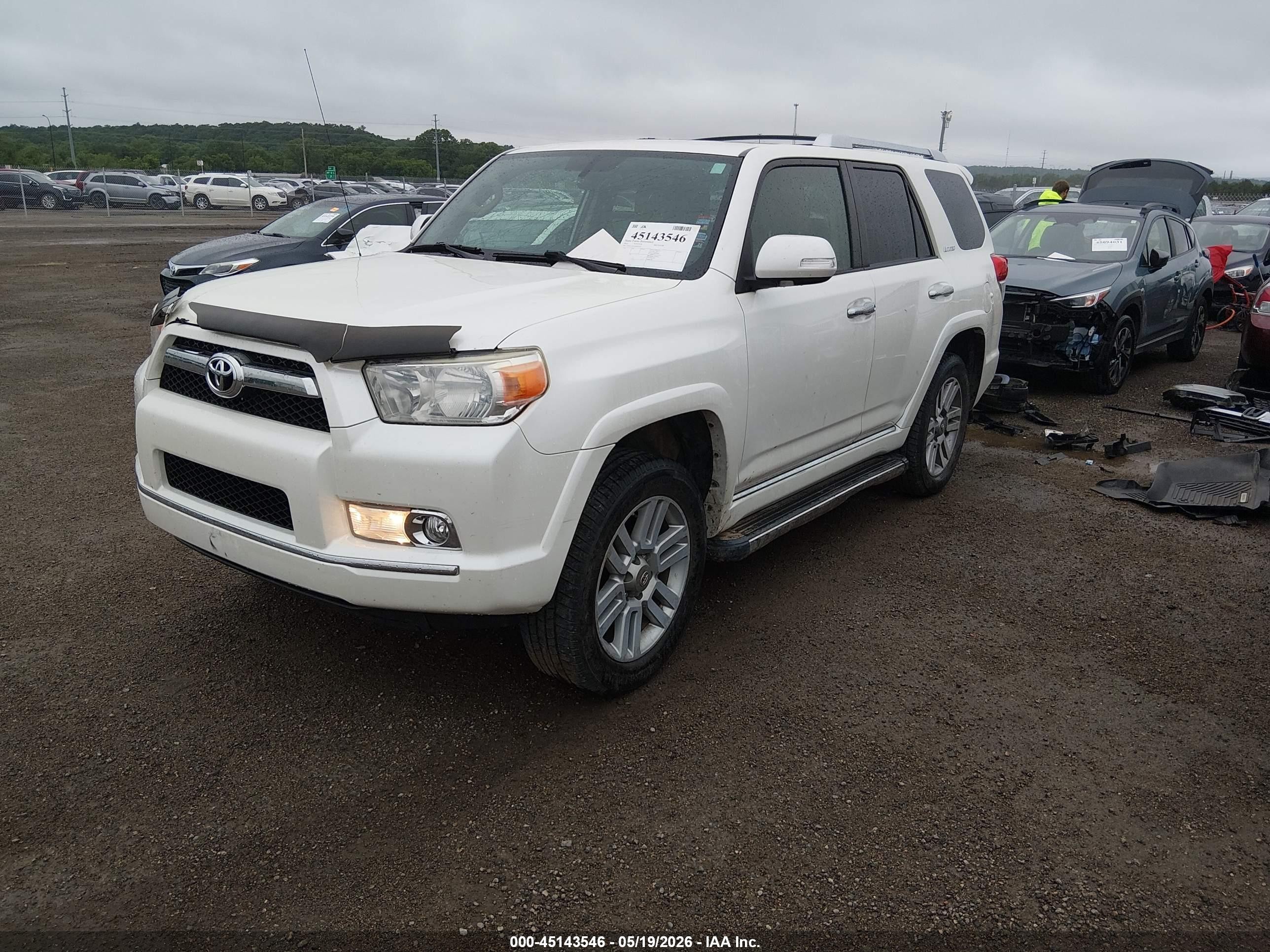 2011 Toyota 4runner Limited V6 White vin: JTEBU5JRXB5047559
