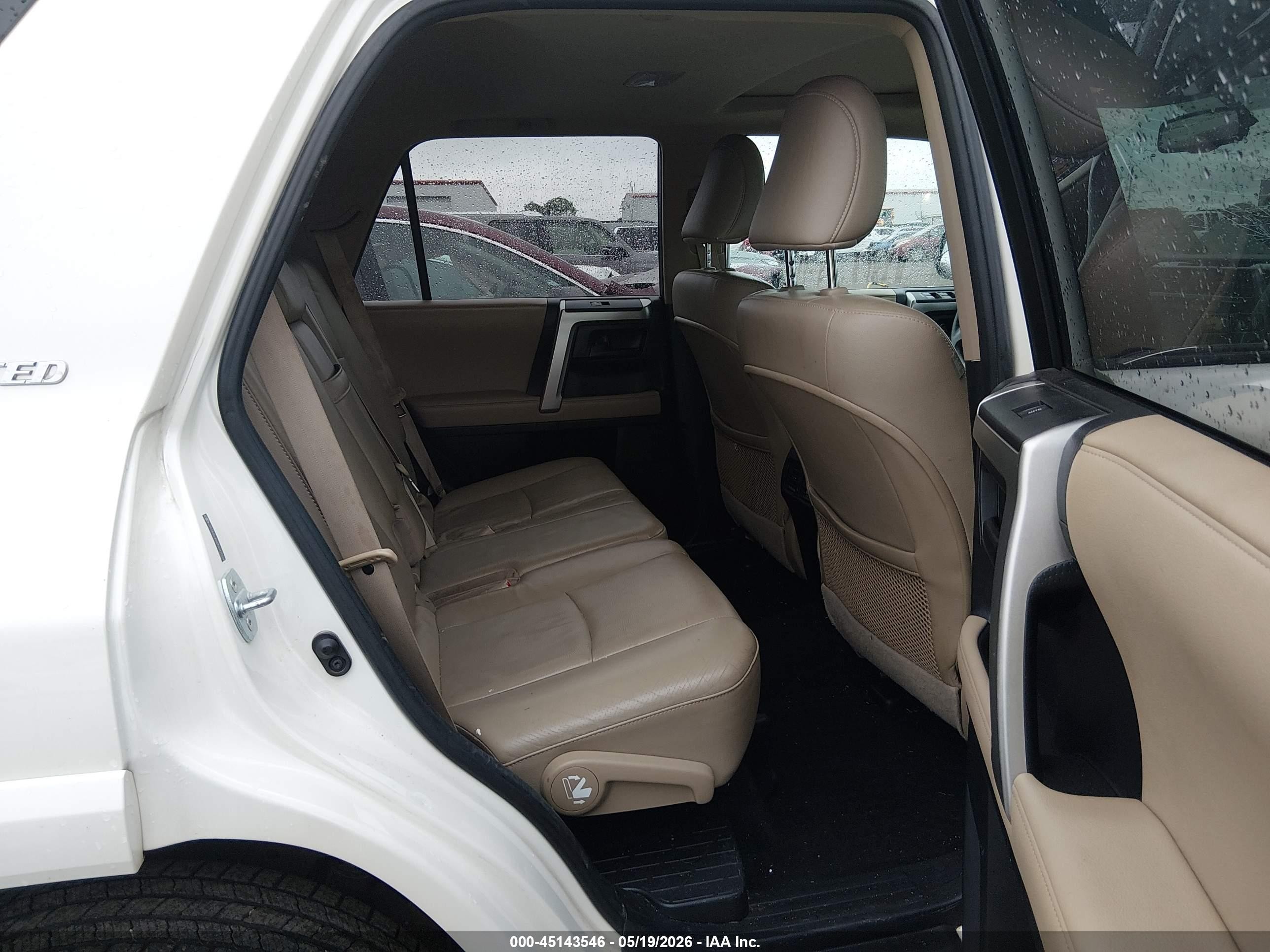 2011 Toyota 4runner Limited V6 White vin: JTEBU5JRXB5047559