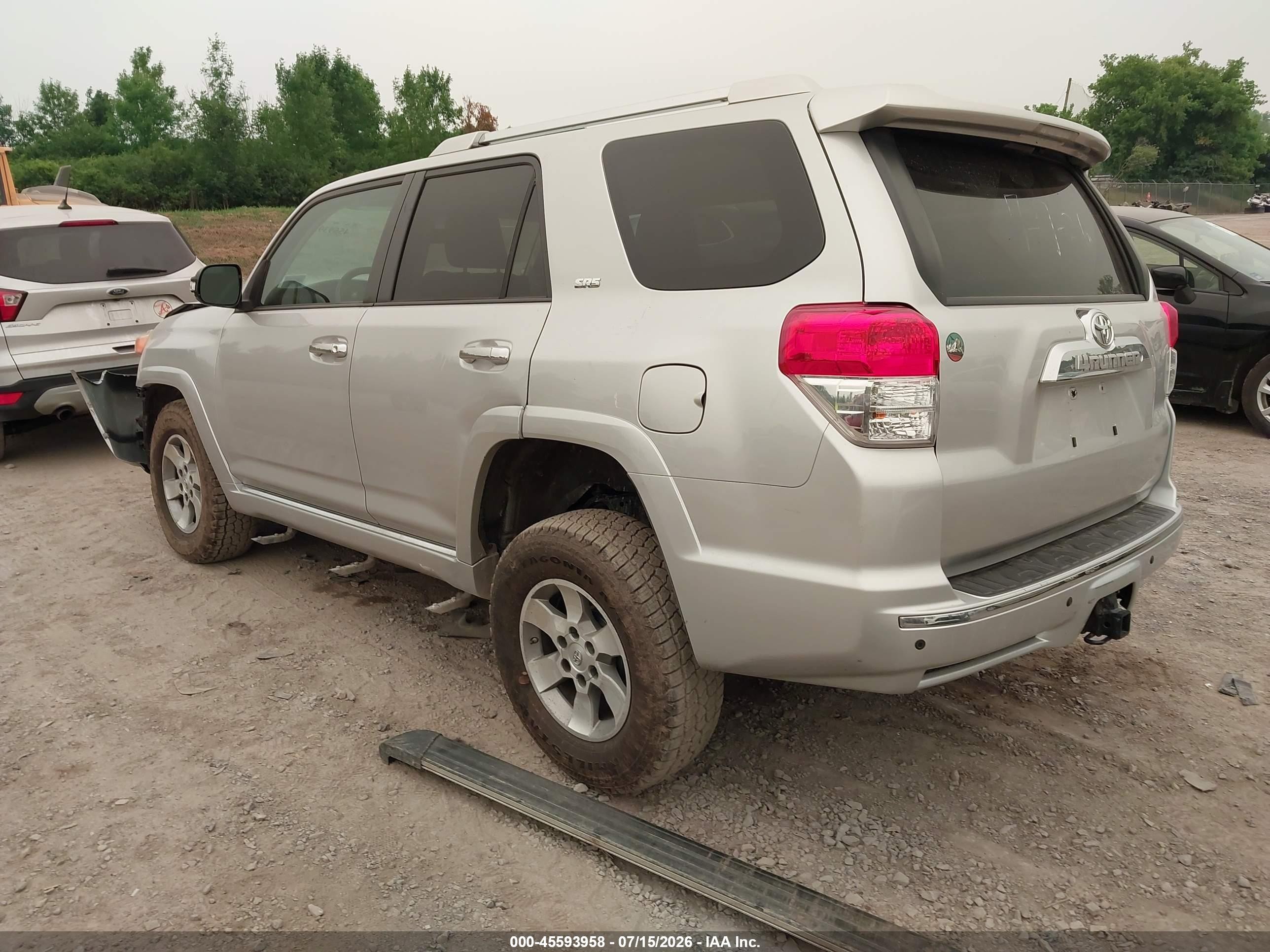 2011 Toyota 4runner Sr5 V6 Silver vin: JTEBU5JRXB5049974