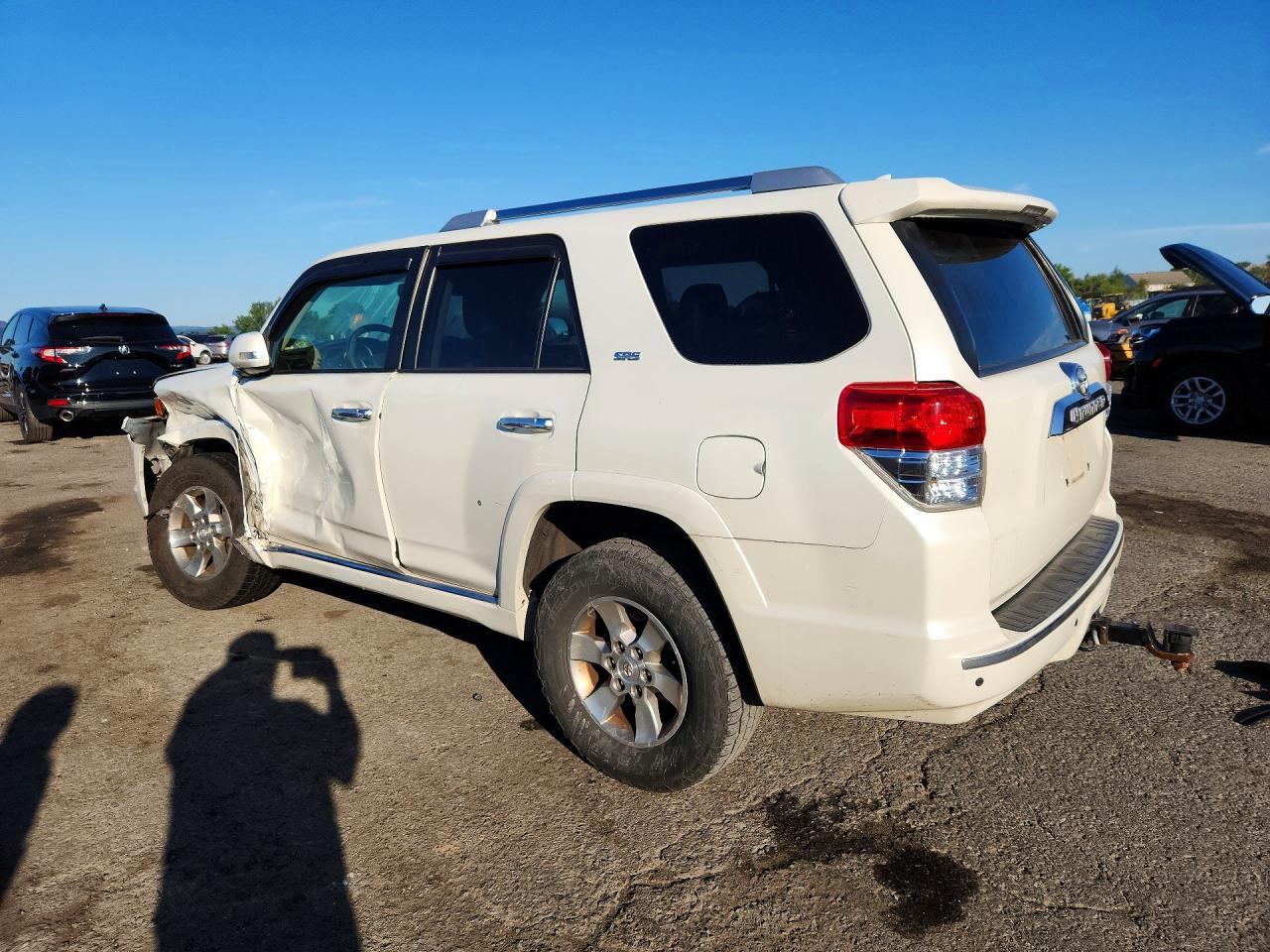 2012 Toyota 4runner Sr5 White vin: JTEBU5JRXC5096312
