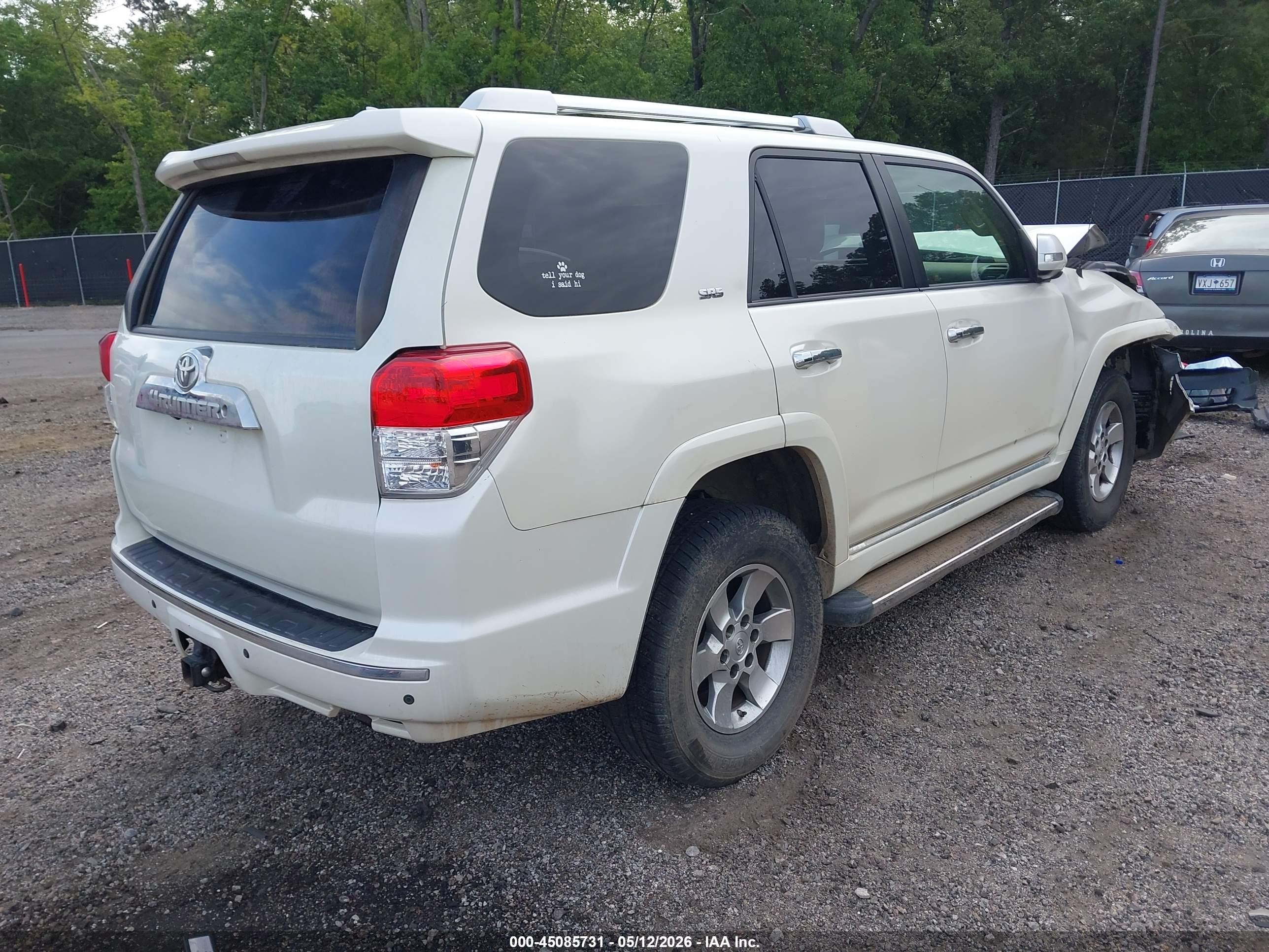 2012 Toyota 4runner Sr5 Белый vin: JTEBU5JRXC5097525