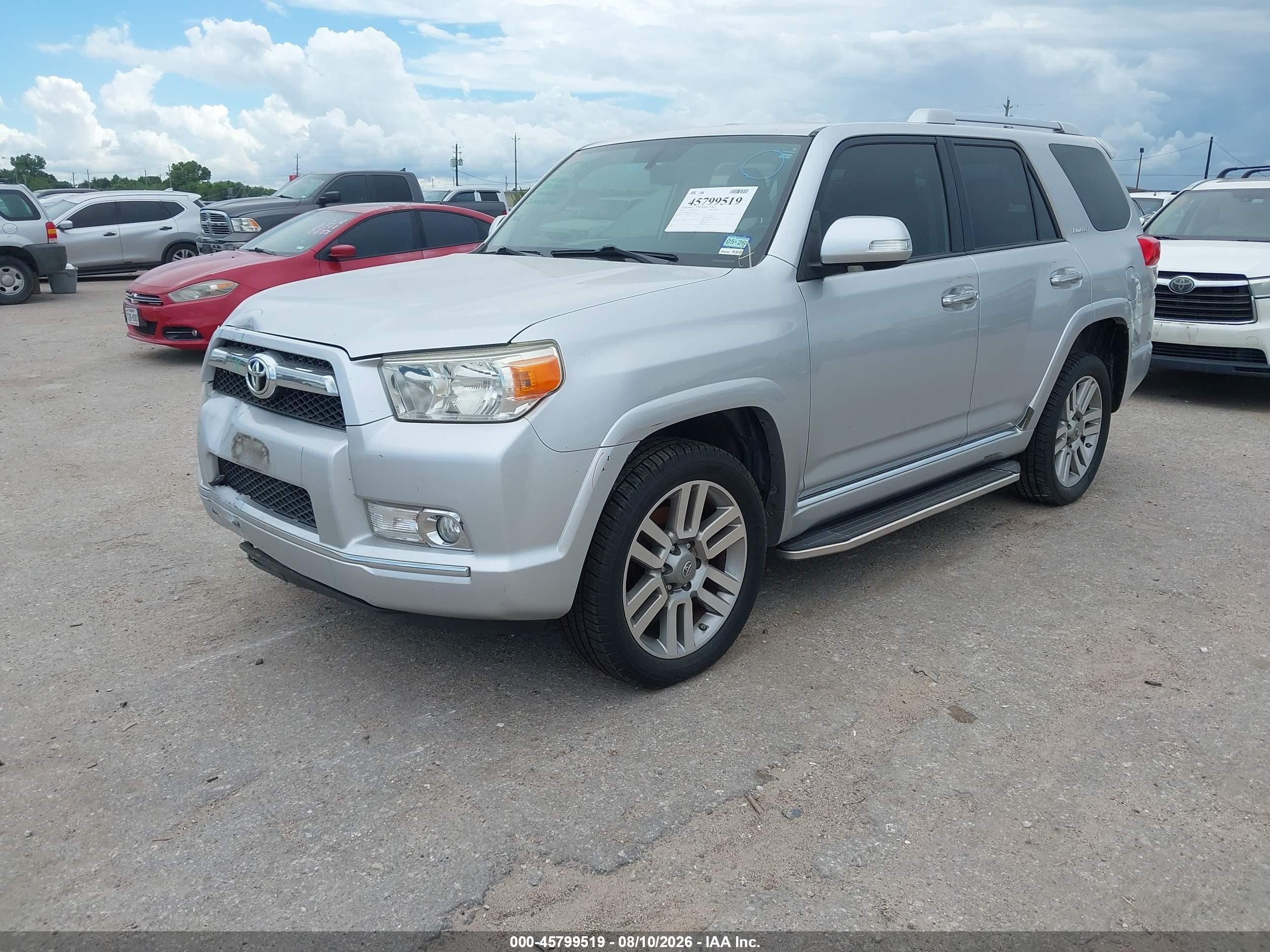 2013 Toyota 4runner Limited Серебряный vin: JTEBU5JRXD5116690