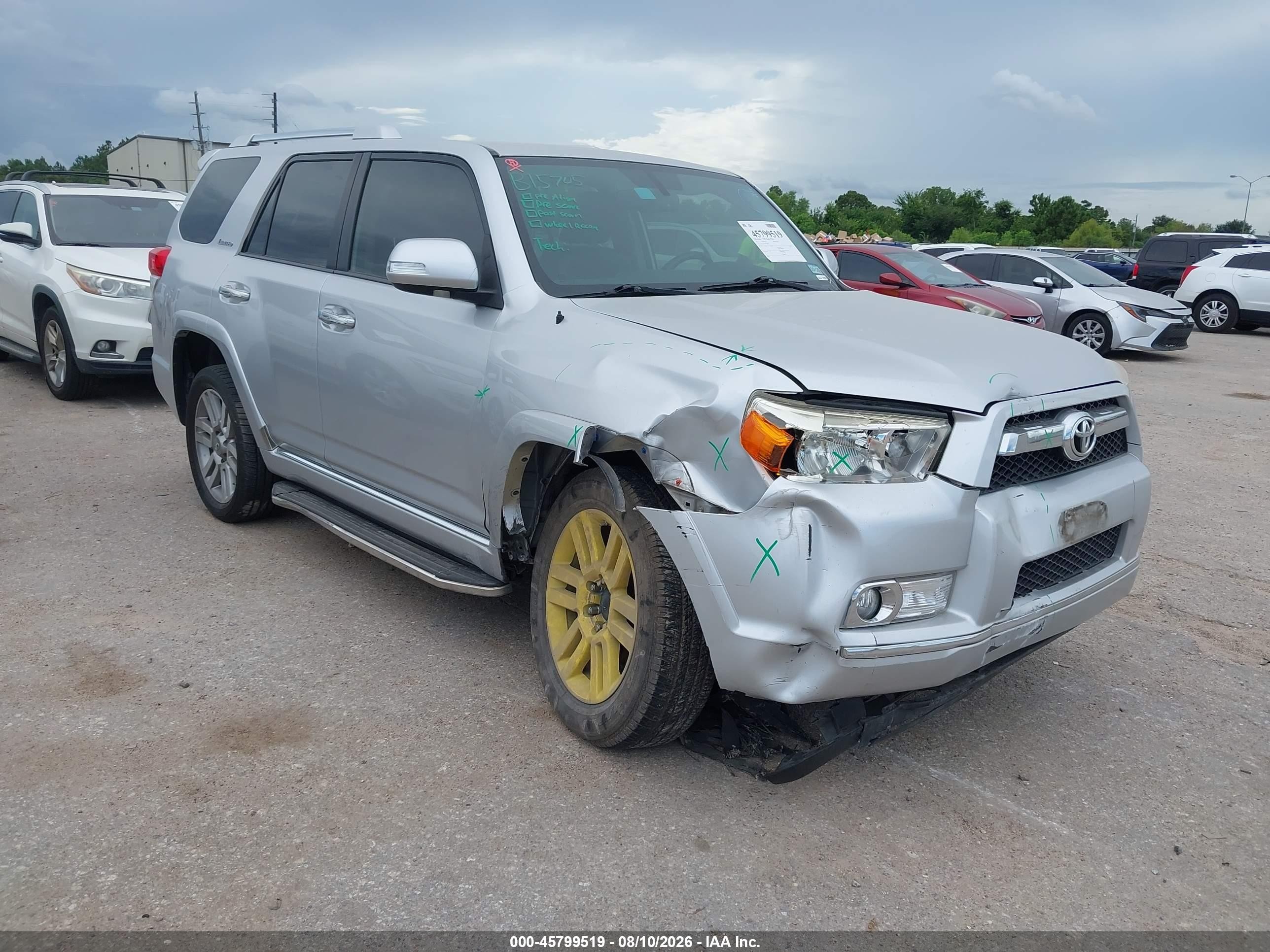 2013 Toyota 4runner Limited Silver vin: JTEBU5JRXD5116690