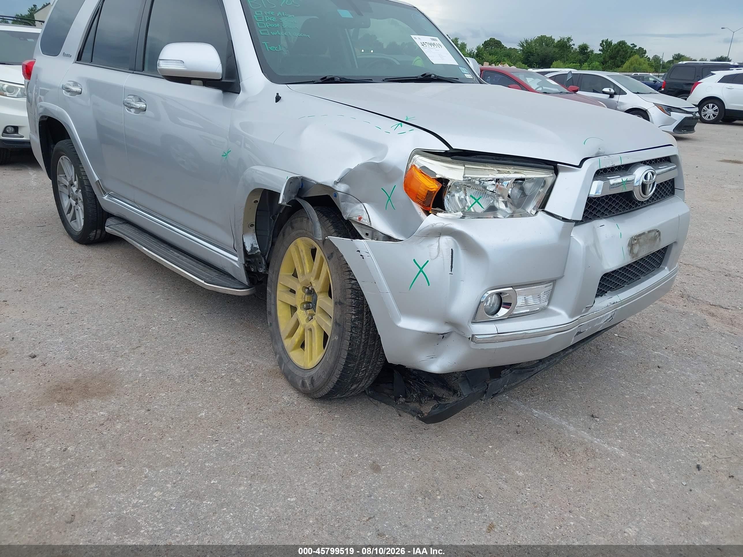 2013 Toyota 4runner Limited Серебряный vin: JTEBU5JRXD5116690