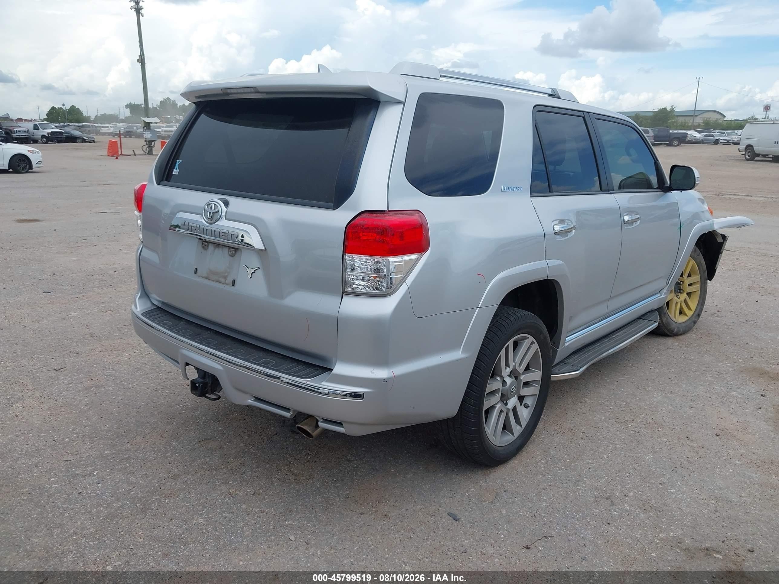 2013 Toyota 4runner Limited Серебряный vin: JTEBU5JRXD5116690