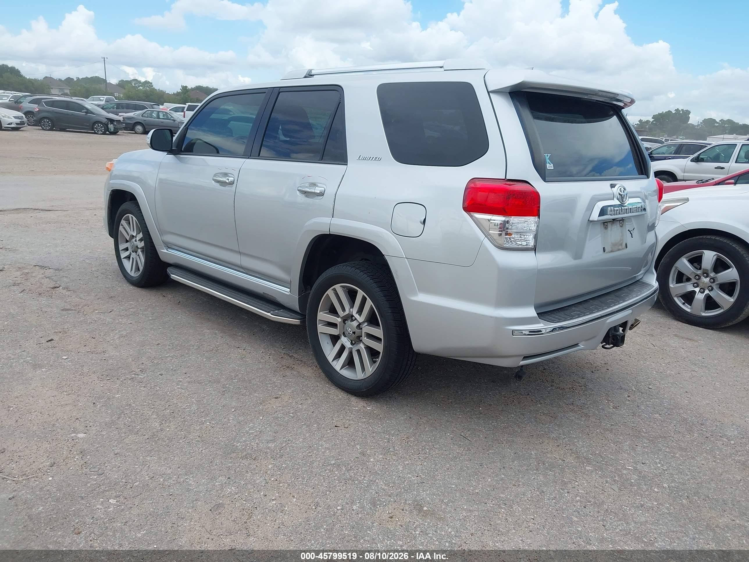 2013 Toyota 4runner Limited Серебряный vin: JTEBU5JRXD5116690