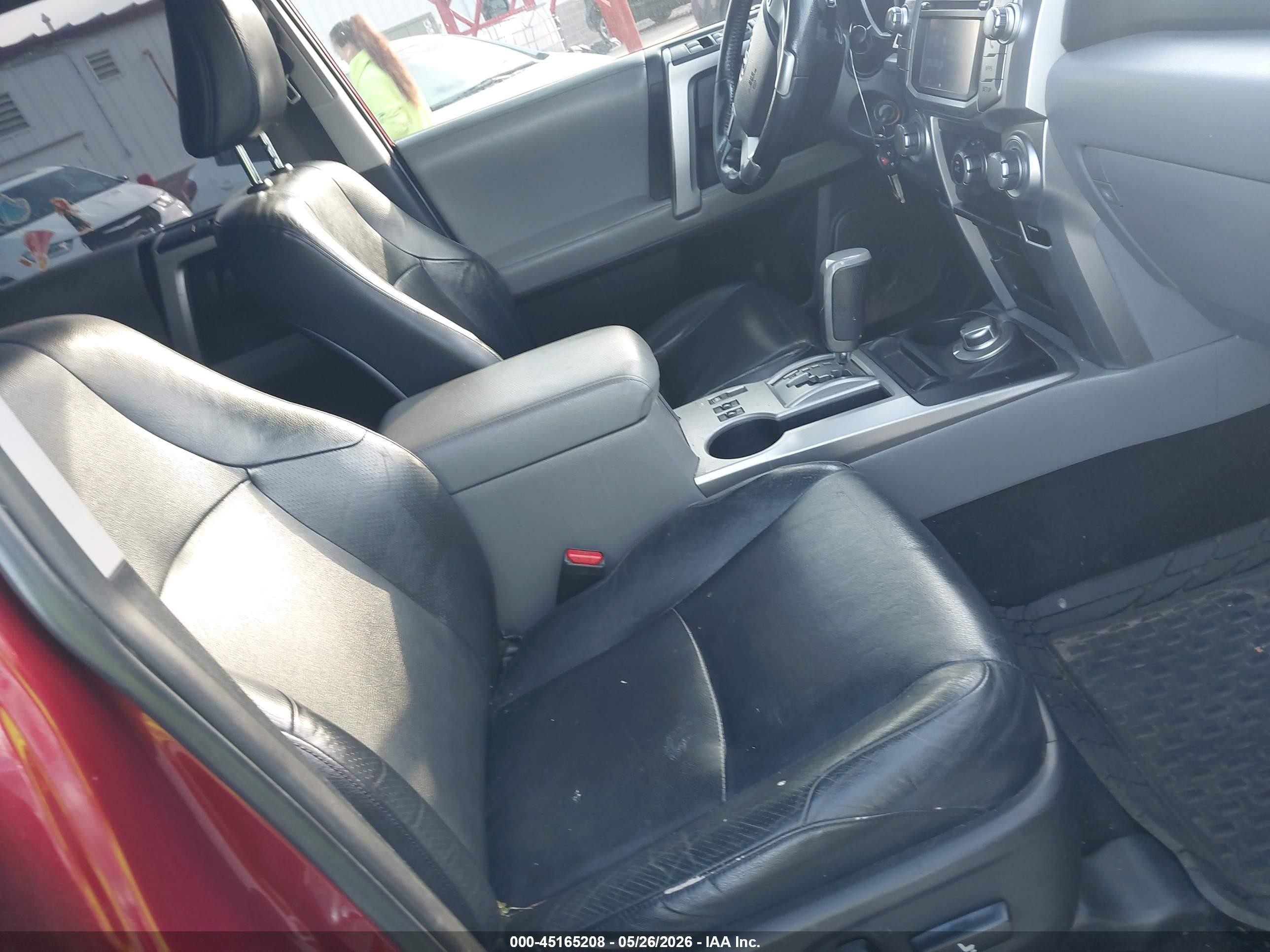 2013 Toyota 4runner Sr5 Red vin: JTEBU5JRXD5124062
