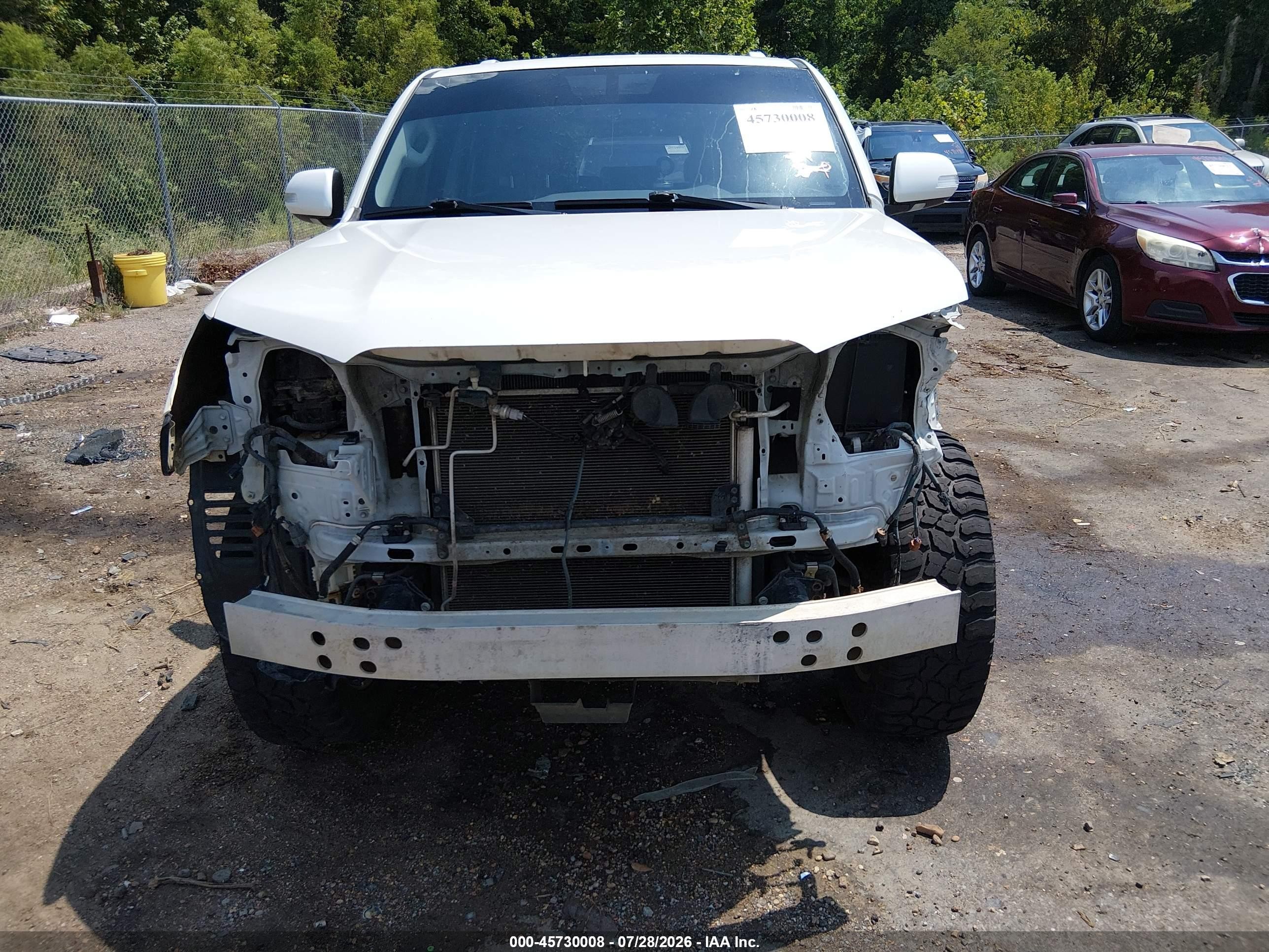 2013 Toyota 4runner Limited White vin: JTEBU5JRXD5124630