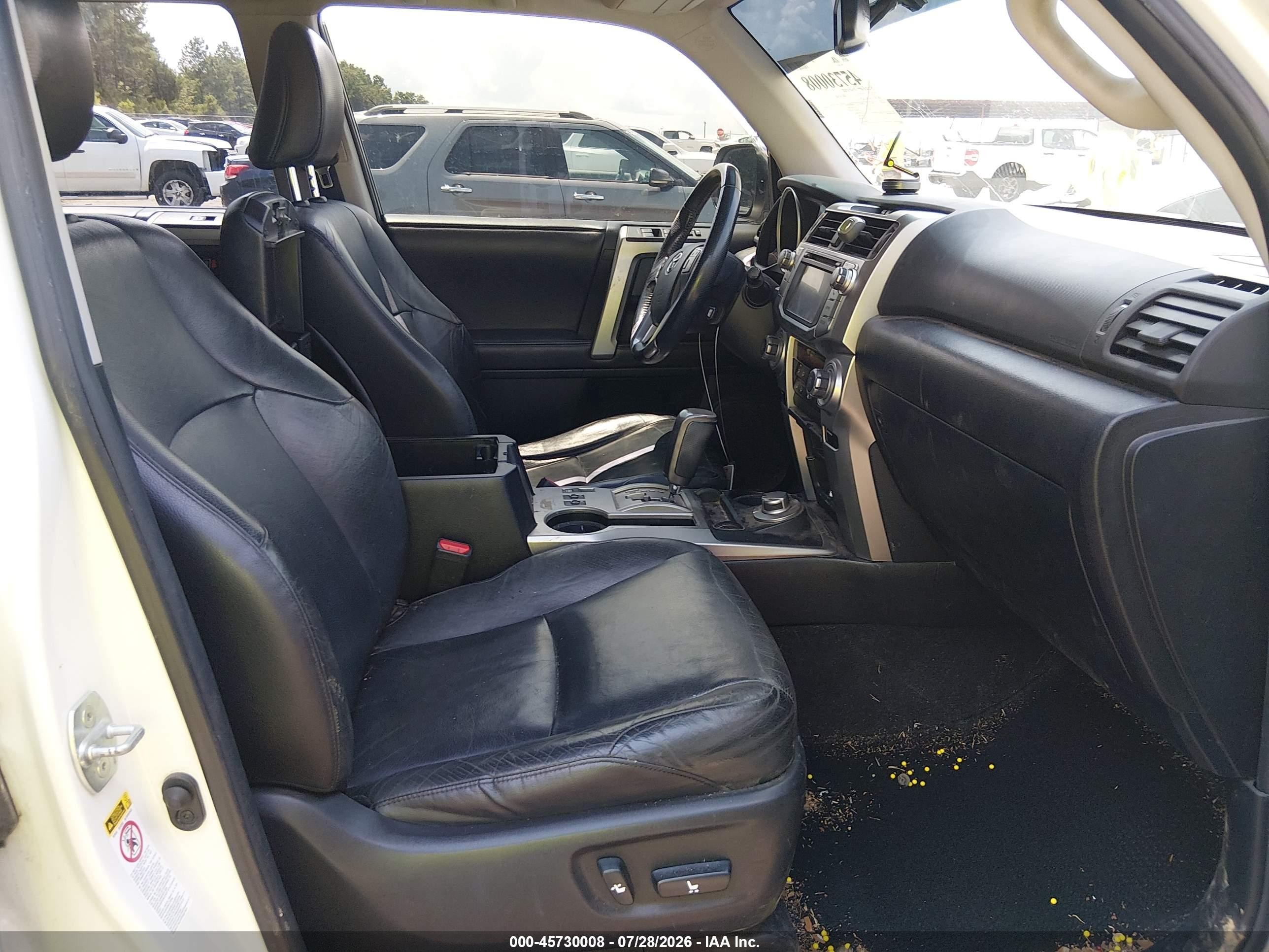 2013 Toyota 4runner Limited White vin: JTEBU5JRXD5124630