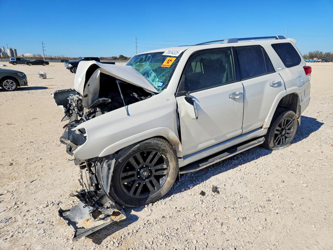 2013 Toyota 4runner Sr5 White vin: JTEBU5JRXD5147602