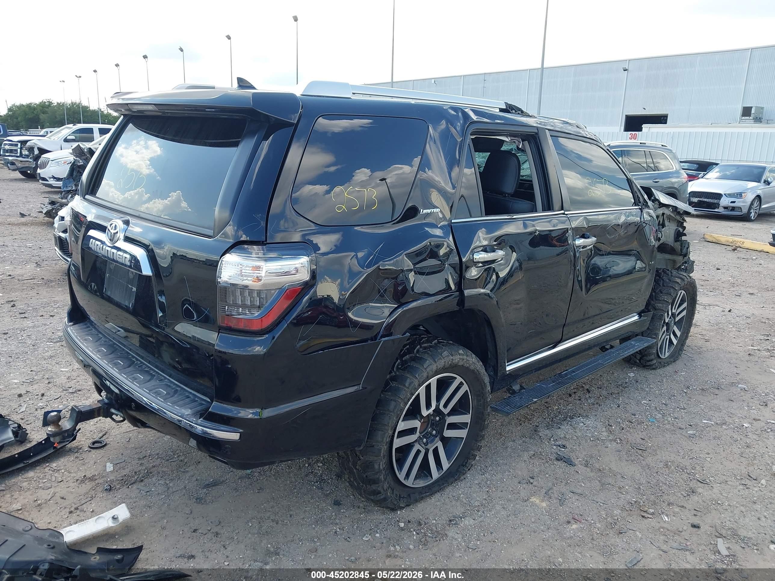 2014 Toyota 4runner Limited Black vin: JTEBU5JRXE5166362