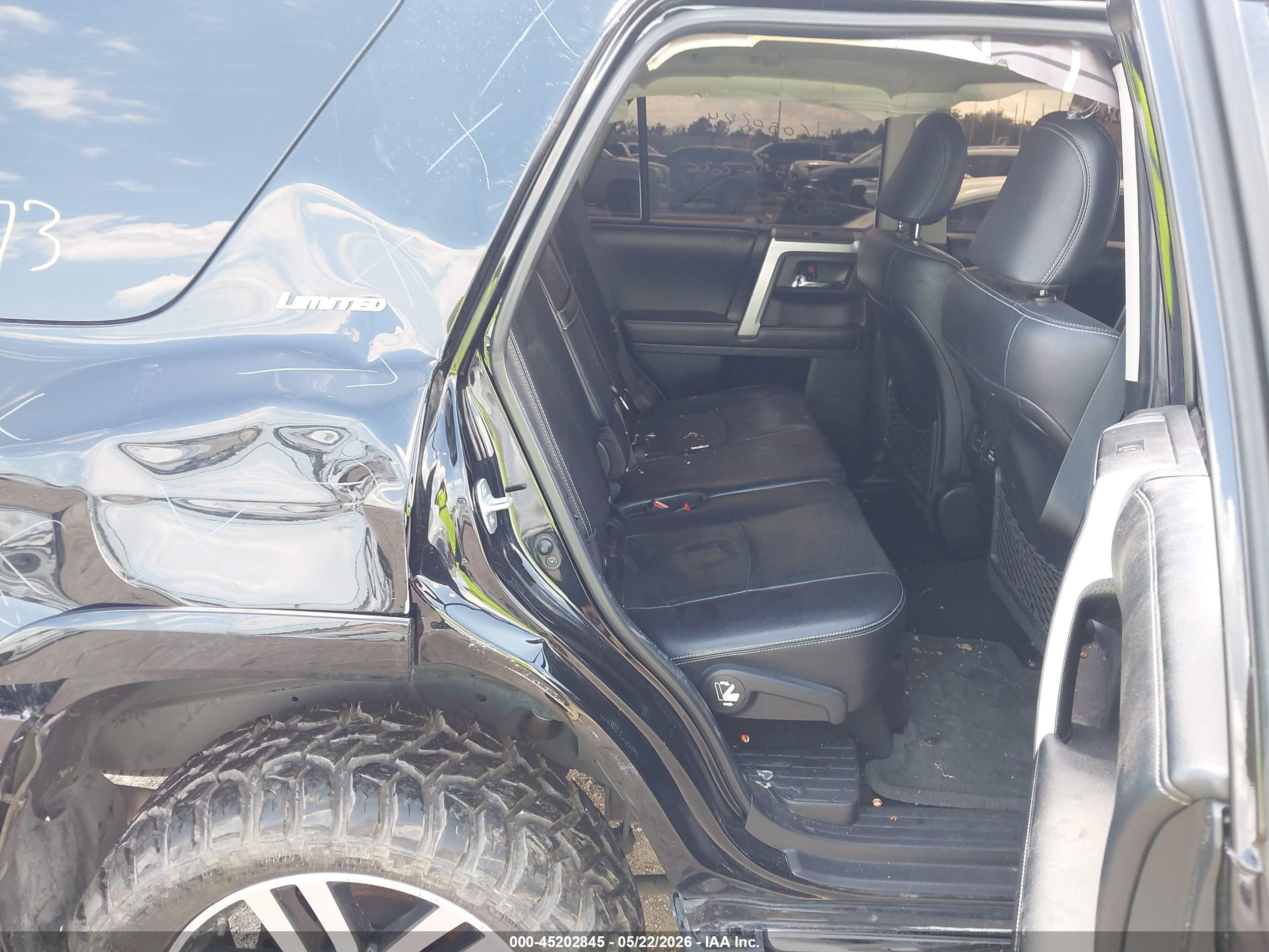 2014 Toyota 4runner Limited Black vin: JTEBU5JRXE5166362