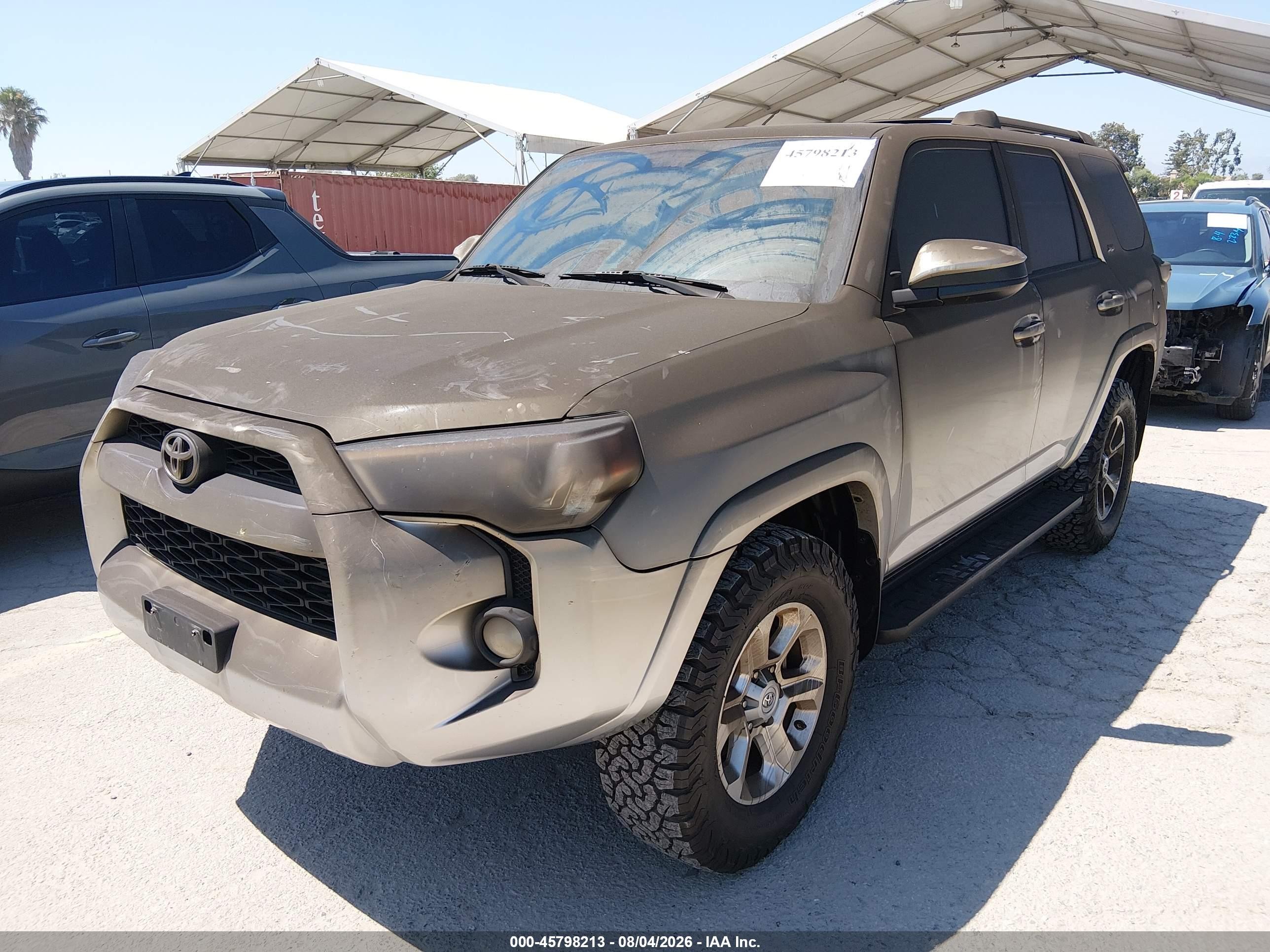 2014 Toyota 4runner Sr5 Silver vin: JTEBU5JRXE5172159
