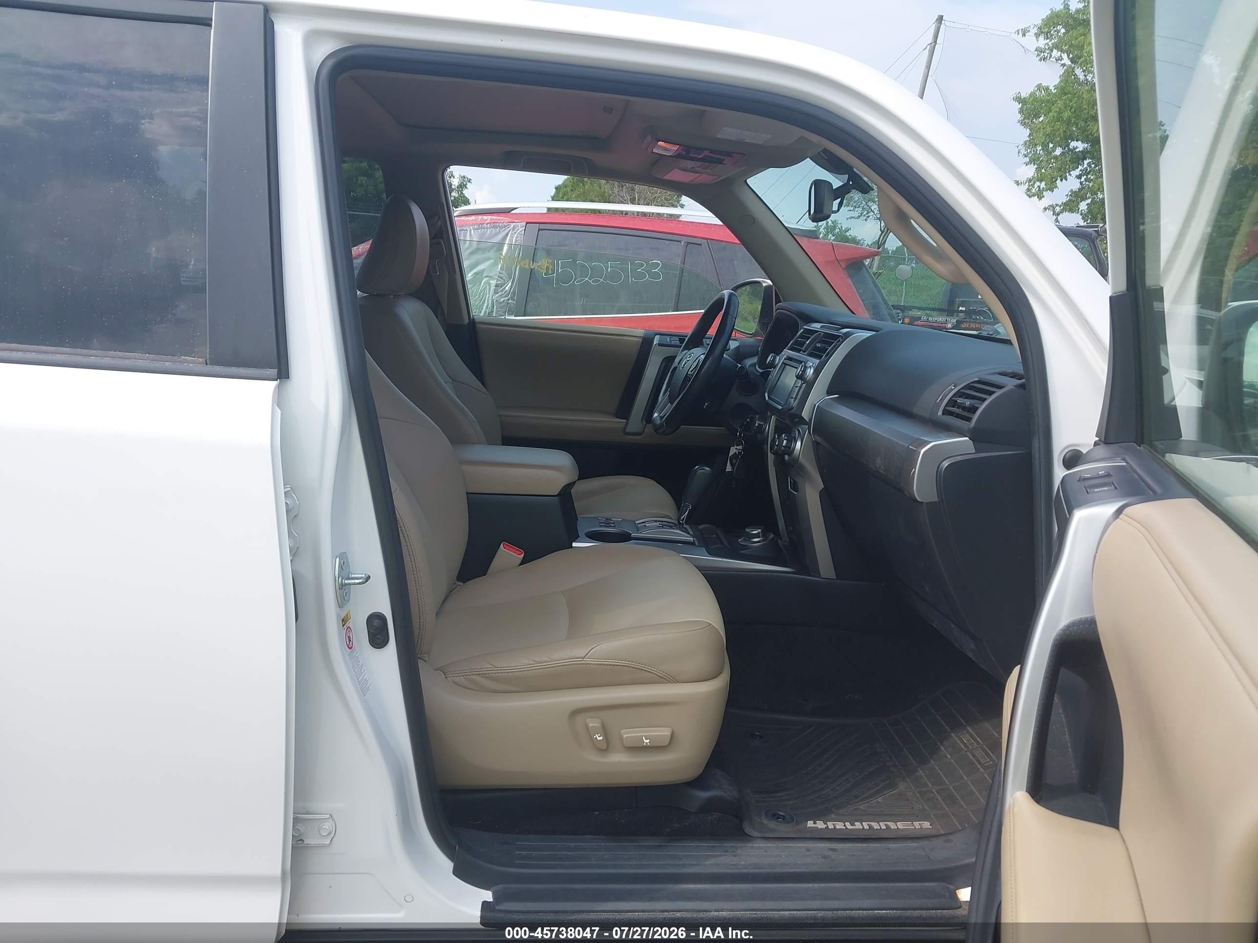 2014 Toyota 4runner Sr5 Premium White vin: JTEBU5JRXE5200381