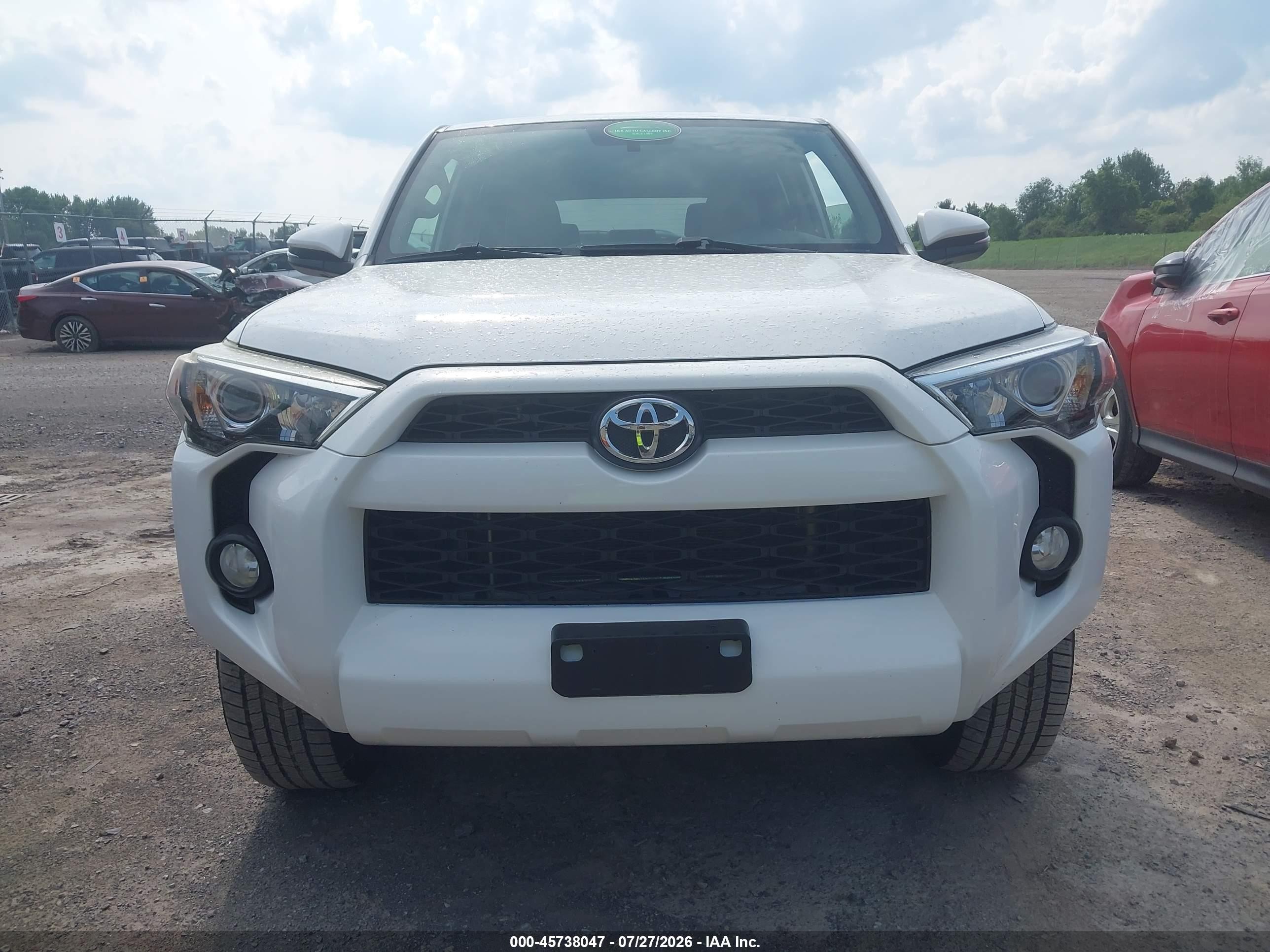 2014 Toyota 4runner Sr5 Premium White vin: JTEBU5JRXE5200381