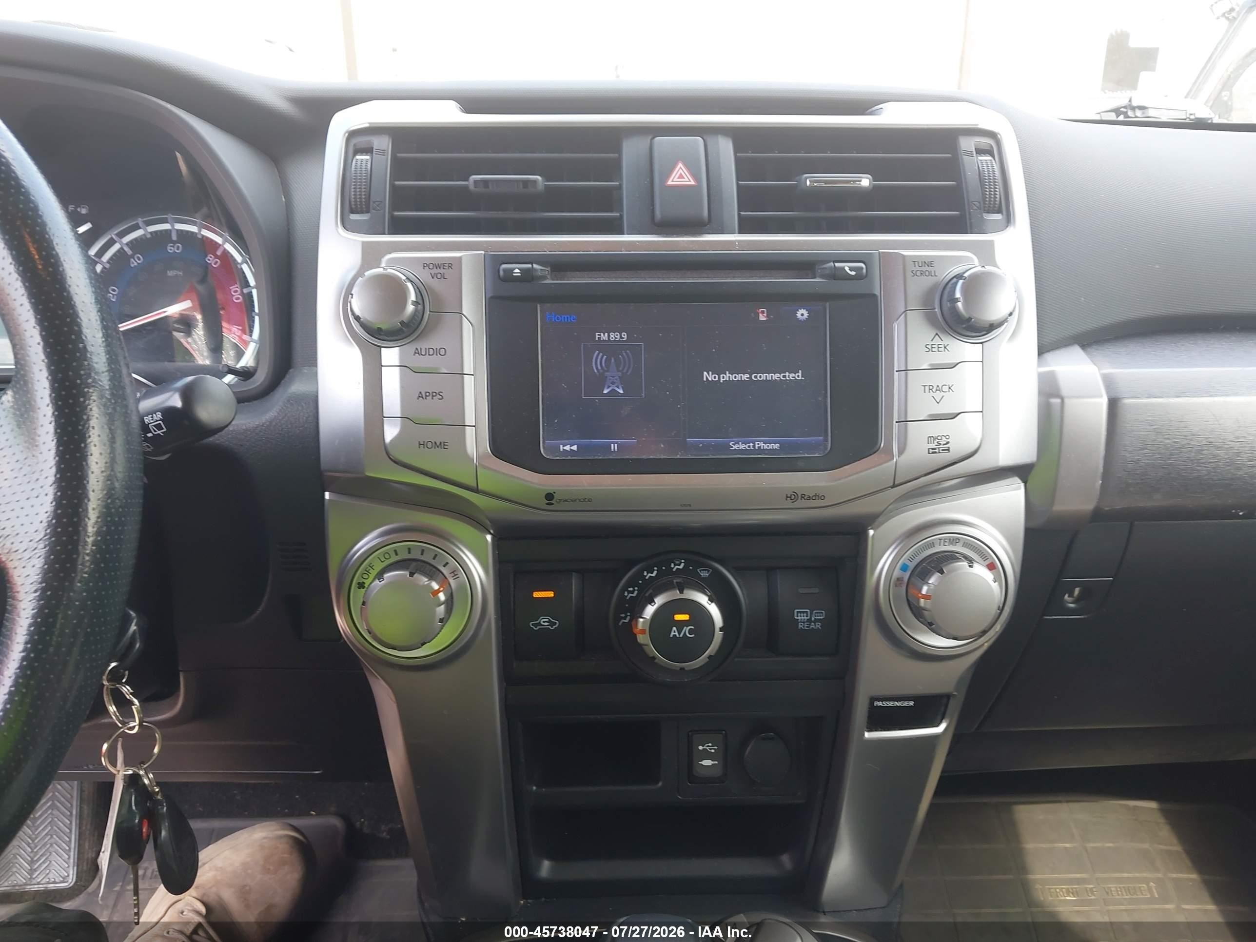2014 Toyota 4runner Sr5 Premium White vin: JTEBU5JRXE5200381